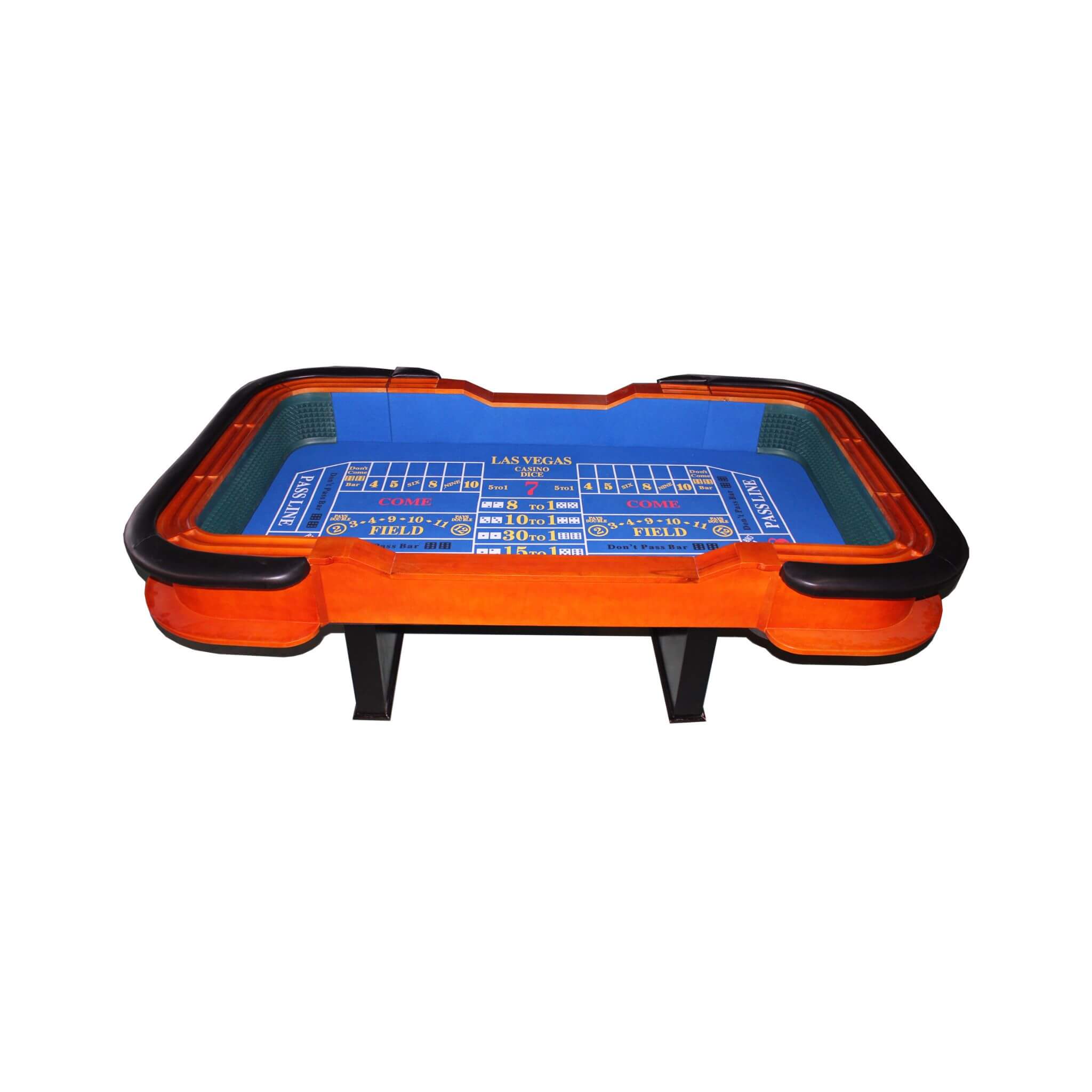 Premium 8FT Deluxe Casino Craps Table With Blue Felt And Pyramid Bumper (SAK91403) – SAKSBY WHOLESALE