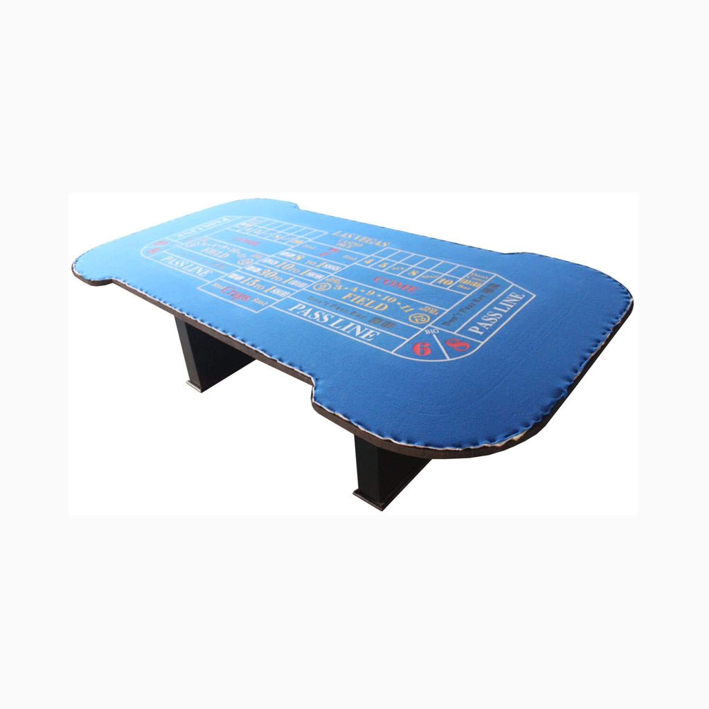 Premium 8FT Deluxe Casino Craps Table With Blue Felt And Pyramid Bumper (SAK91403) – SAKSBY WHOLESALE, view 4