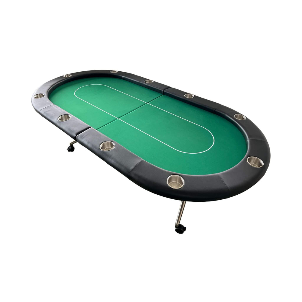 Premium 94-Inch Foldable 10-Player Poker Table With Wheels (SAK43087) – SAKSBY WHOLESALE