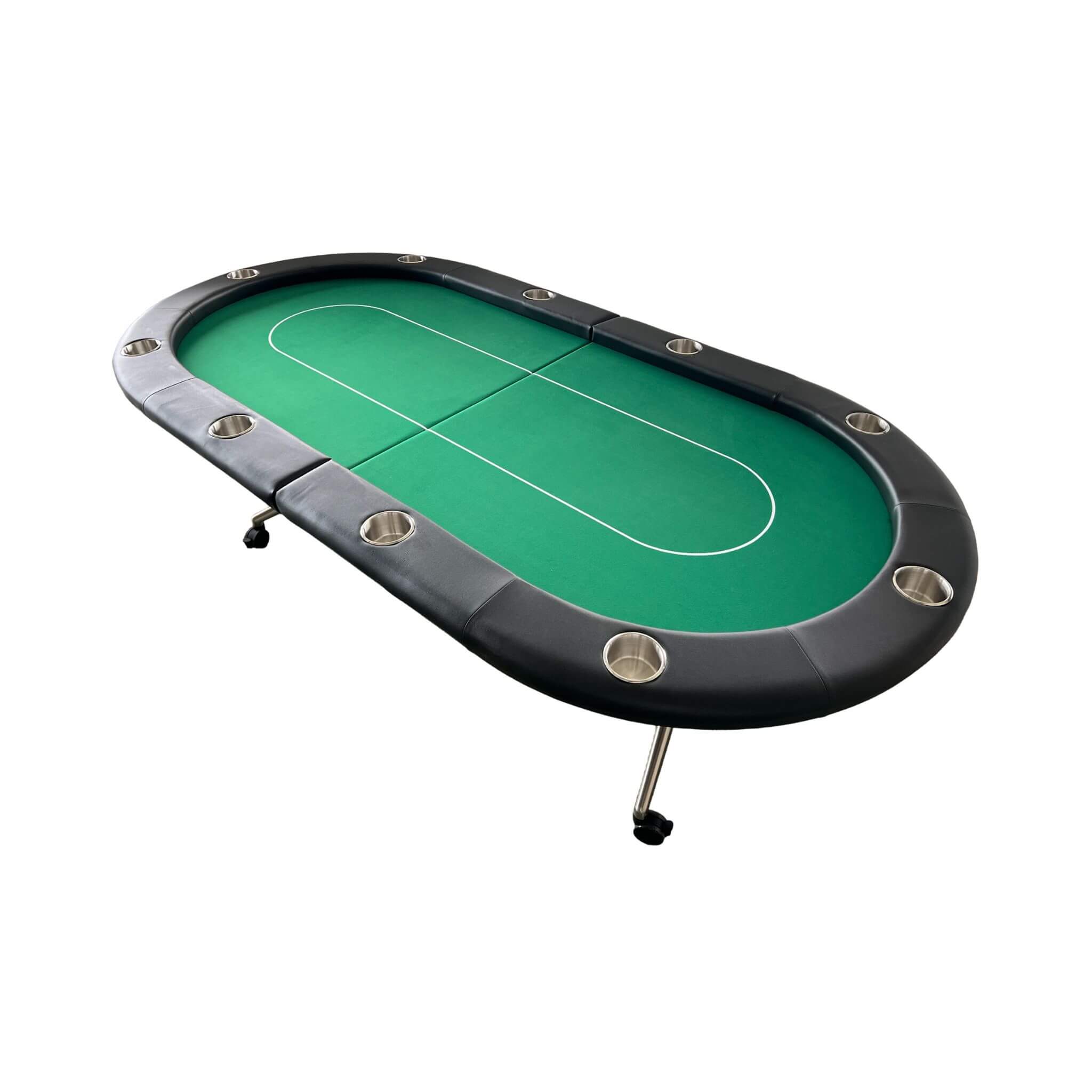 Premium 94-Inch Foldable 10-Player Poker Table With Wheels (SAK43087) – SAKSBY WHOLESALE