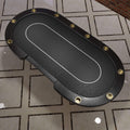 Premium 96-Inch 10-Player Oval Poker Table With Cup Holders (SAK51874) – SAKSBY WHOLESALE, view 4