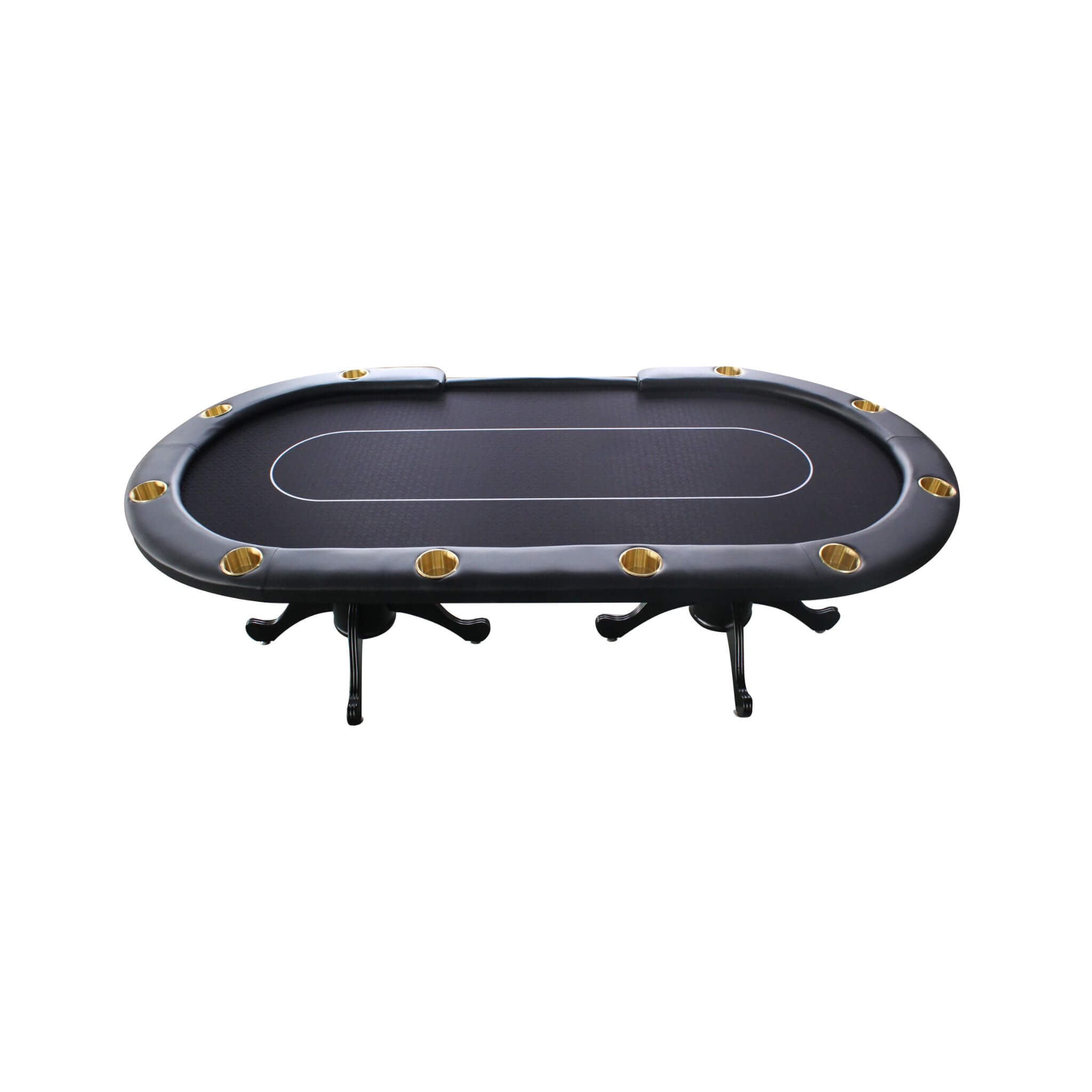Premium 96-Inch 10-Player Oval Poker Table With Cup Holders (SAK51874) – SAKSBY WHOLESALE