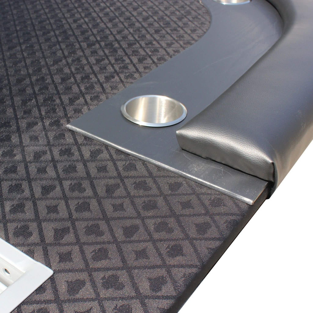 Premium 96-Inch Oval Poker Table With Racetrack And Chips Tray (SAK66823) – SAKSBY WHOLESALE, view 4