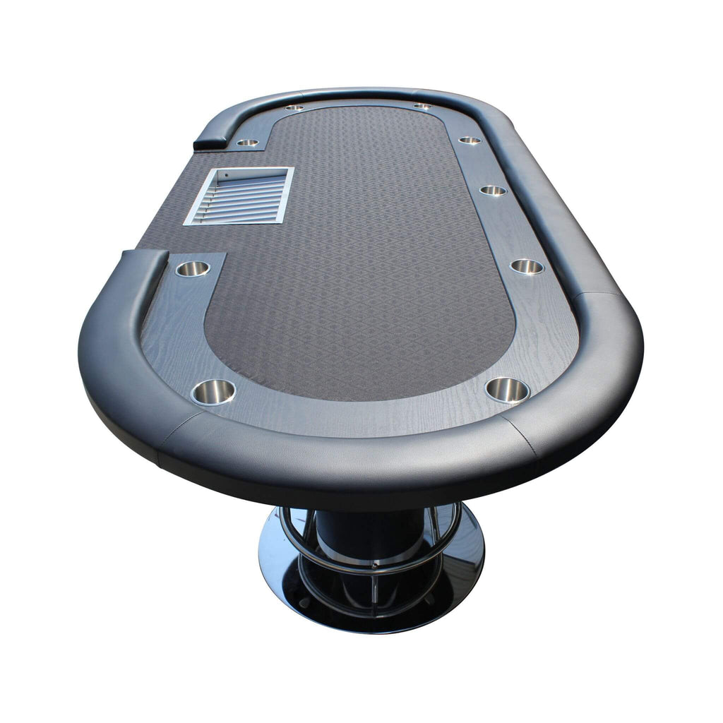 Premium 96-Inch Oval Poker Table With Racetrack And Chips Tray (SAK66823) – SAKSBY WHOLESALE, view 3