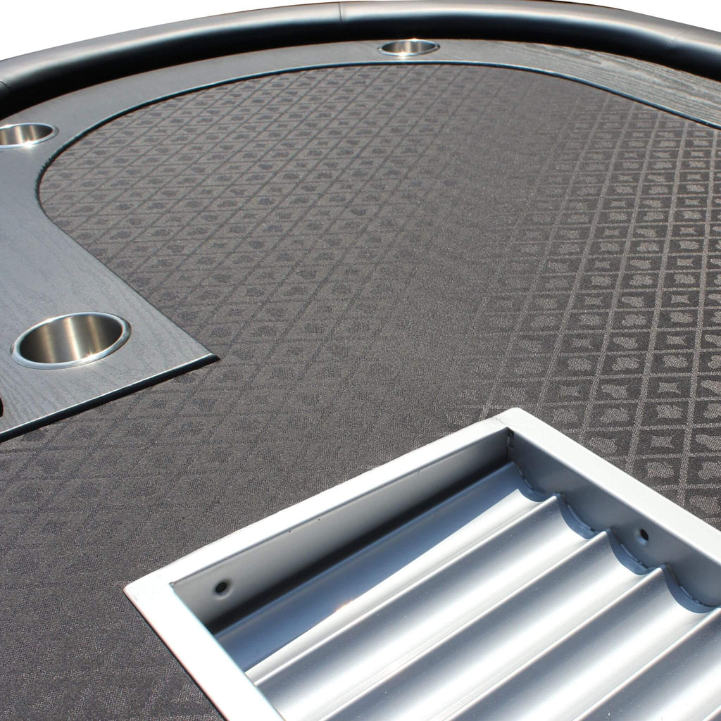 Premium 96-Inch Oval Poker Table With Racetrack And Chips Tray (SAK66823) – SAKSBY WHOLESALE, view 8