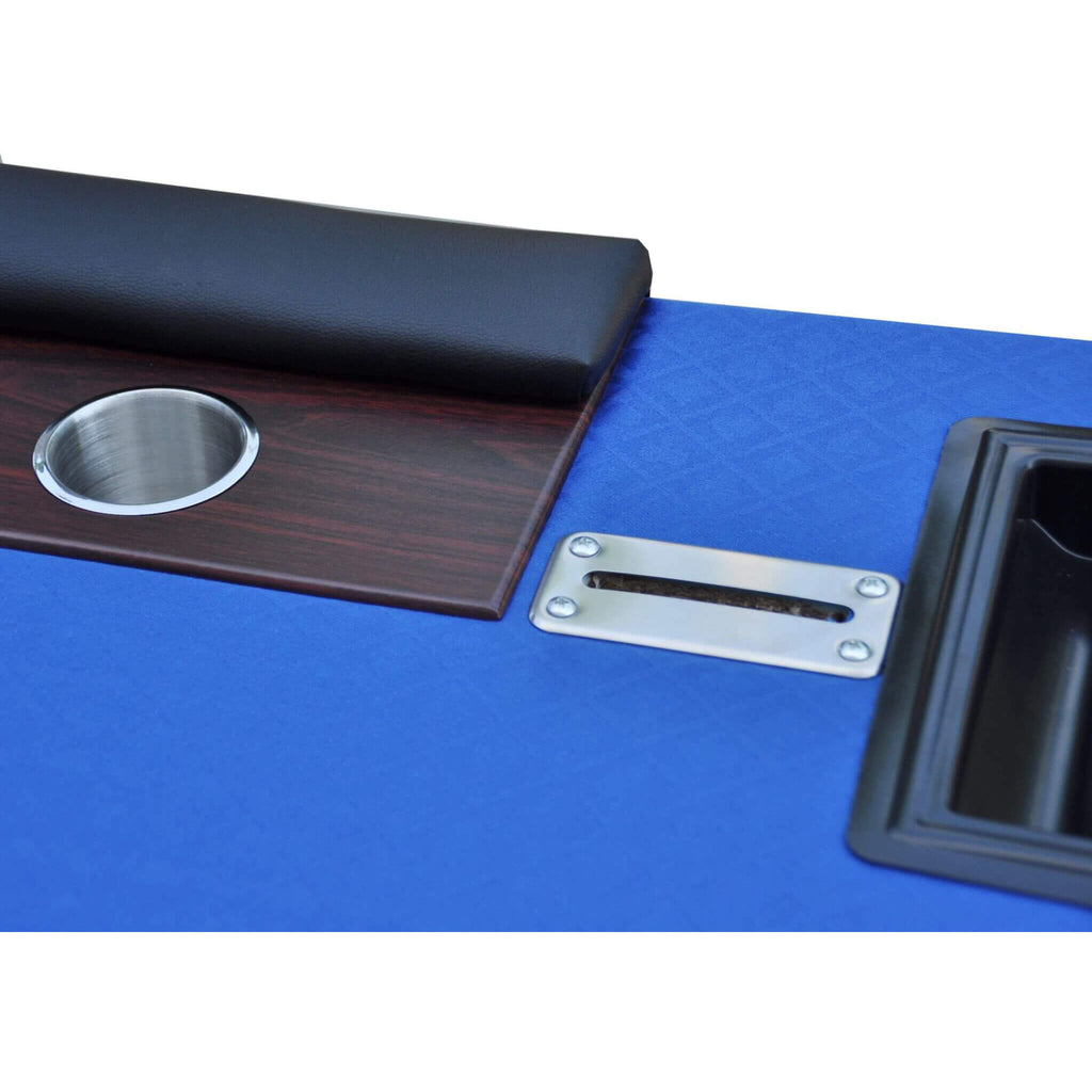 Premium 96-Inch Poker Table With U Shape Legs, Drox Box, Chips Tray (SAK40152) – SAKSBY WHOLESALE, view 7