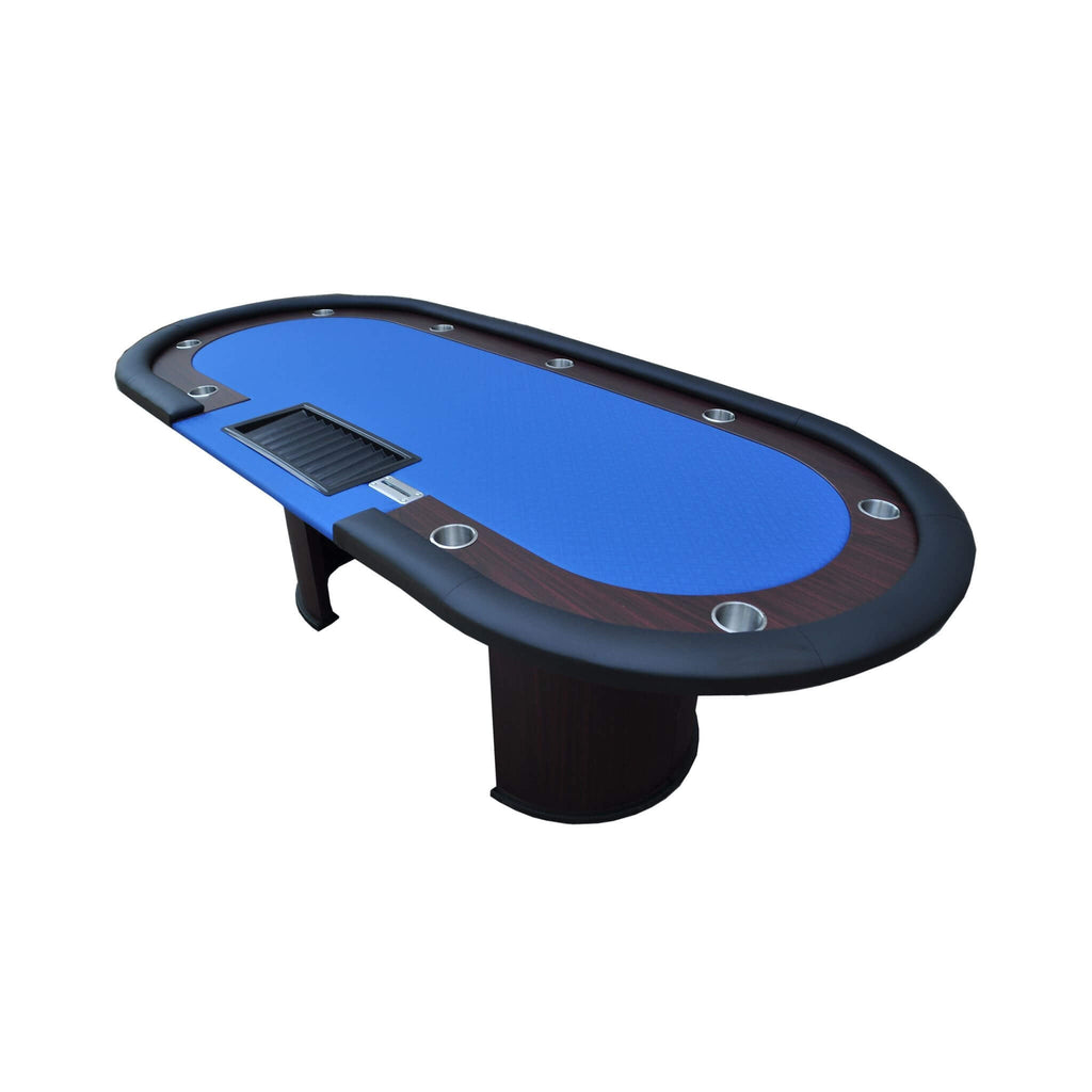 Premium 96-Inch Poker Table With U Shape Legs, Drox Box, Chips Tray (SAK40152) – SAKSBY WHOLESALE, view 5