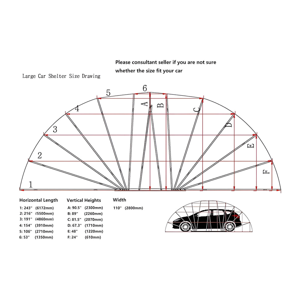 [09X20FT] Alora Premium All-Weather Retractable Steel Frame Carport Canopy For Cars & SUVs (SAK41385) – SAKSBY WHOLESALE, vie