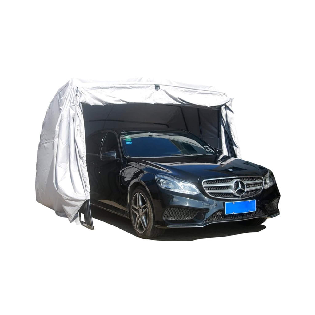 [09X20FT] Alora Premium All-Weather Retractable Steel Frame Carport Canopy For Cars & SUVs (SAK41385) – SAKSBY WHOLESALE, vie