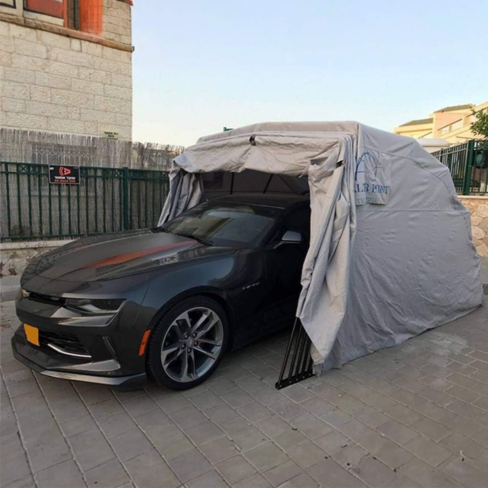 [09X20FT] Alora Premium All-Weather Retractable Steel Frame Carport Canopy For Cars & SUVs (SAK41385) – SAKSBY WHOLESALE, vie