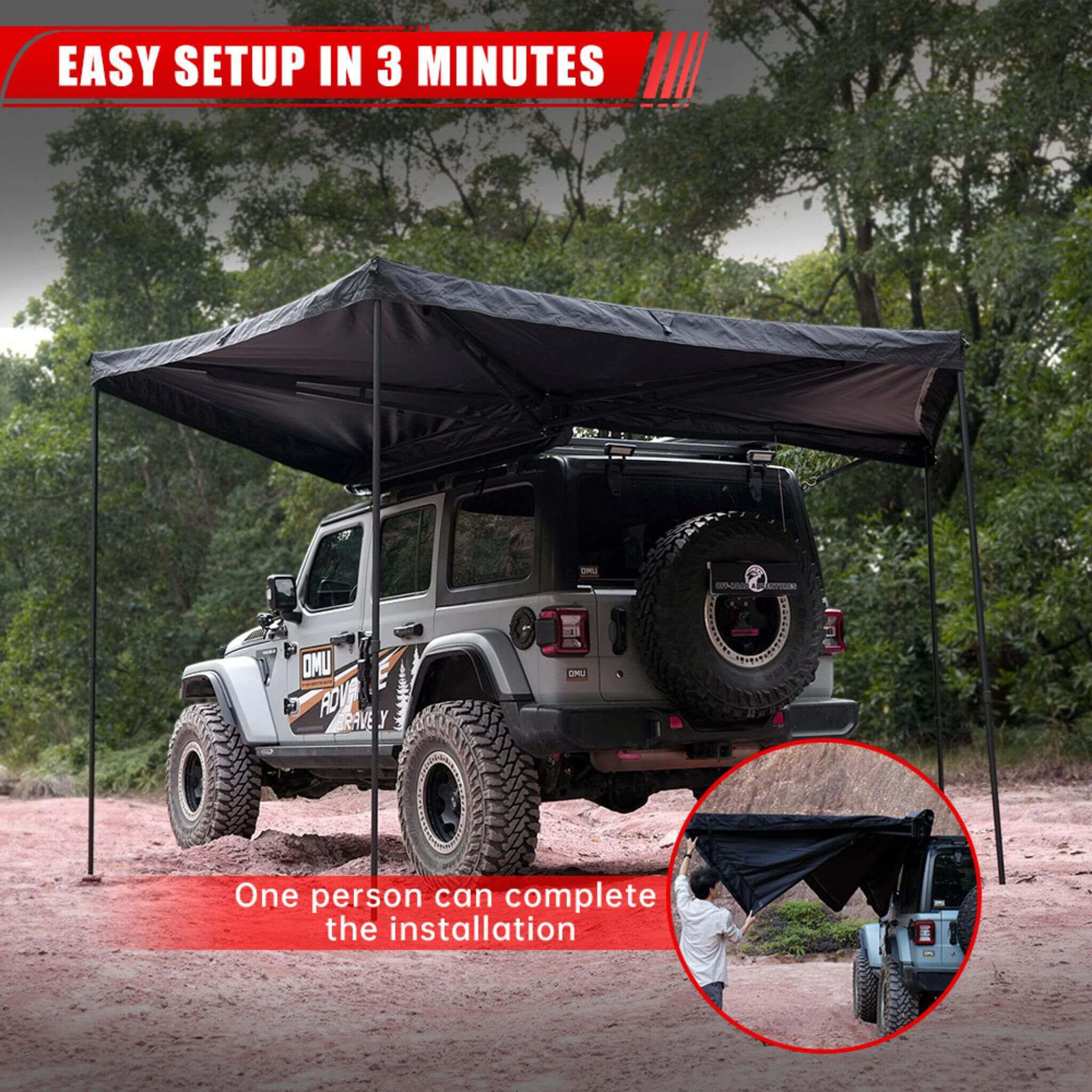 Trailora Horizon Premium All-Weather Top Only Multi-Functional 270 Degree Outdoor Awning House Tent (SAK24839) – SAKSBY WHOLE