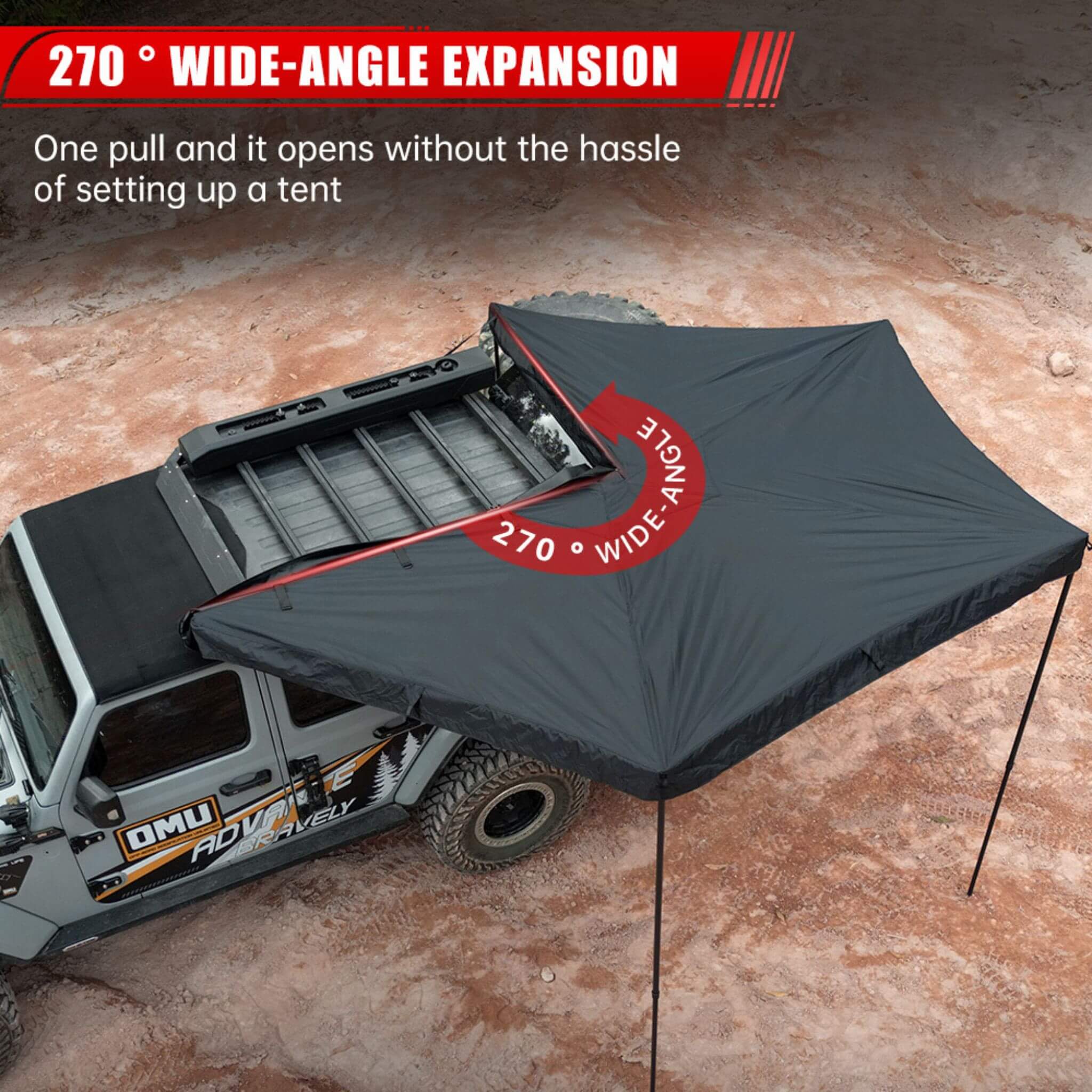 Trailora Horizon Premium All-Weather Top Only Multi-Functional 270 Degree Outdoor Awning House Tent (SAK24839) – SAKSBY WHOLE