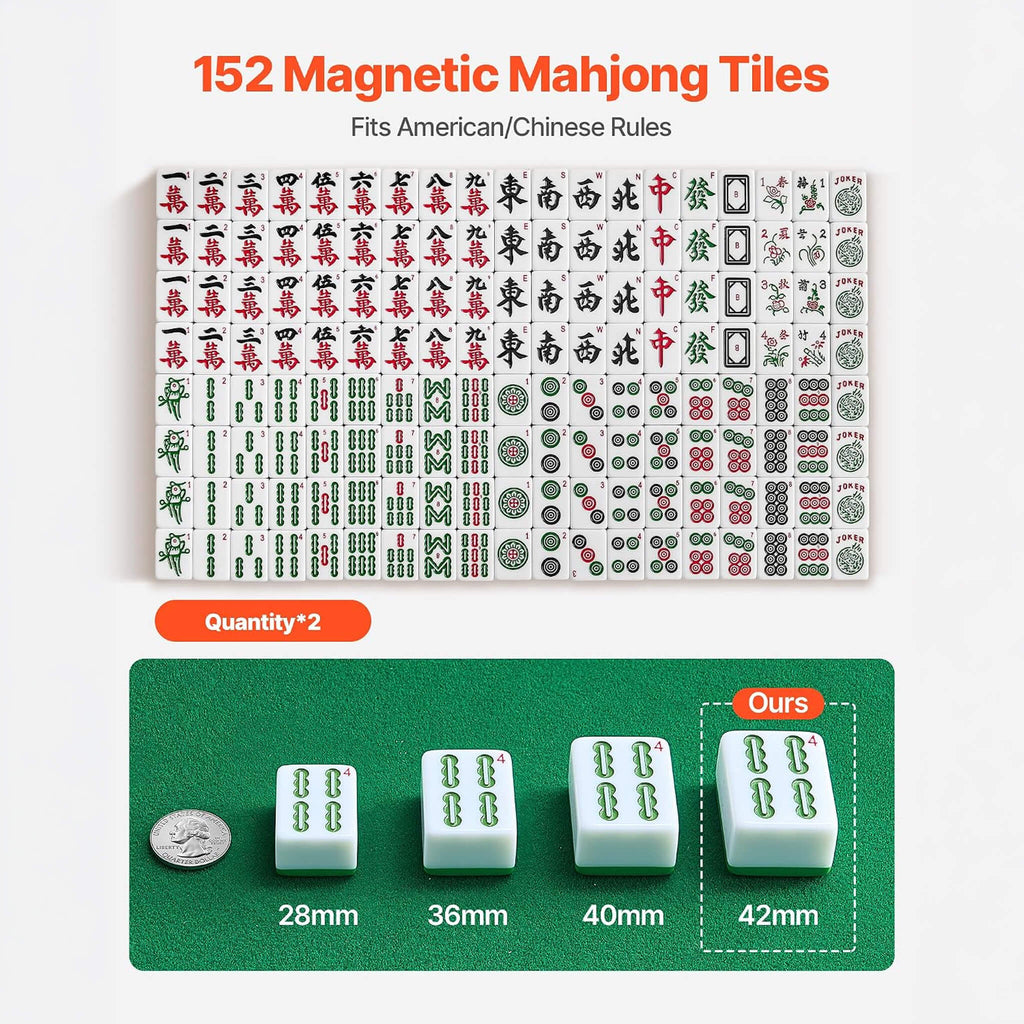 Premium Automatic Foldable Mahjong Table With Wheels And Two Sets Of Tiles (SAK92307) – SAKSBY WHOLESALE, view 6