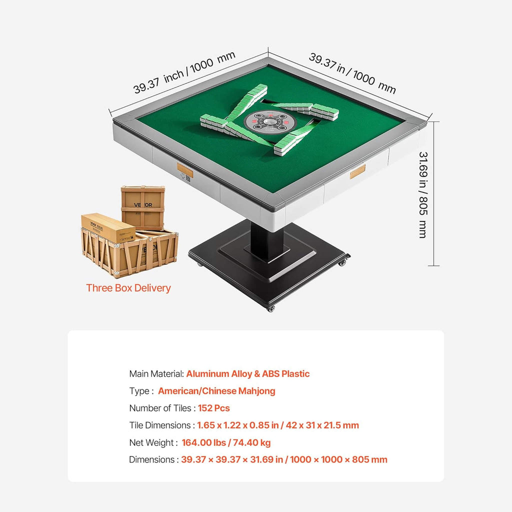 Premium Automatic Foldable Mahjong Table With Wheels And Two Sets Of Tiles (SAK92307) – SAKSBY WHOLESALE, view 10