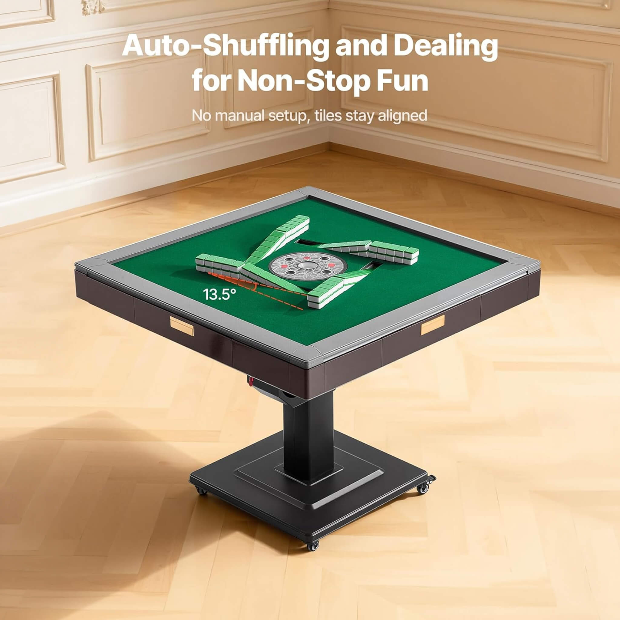 Premium Automatic Foldable Mahjong Table With Wheels And Two Sets Of Tiles (SAK92307) – SAKSBY WHOLESALE, view 3