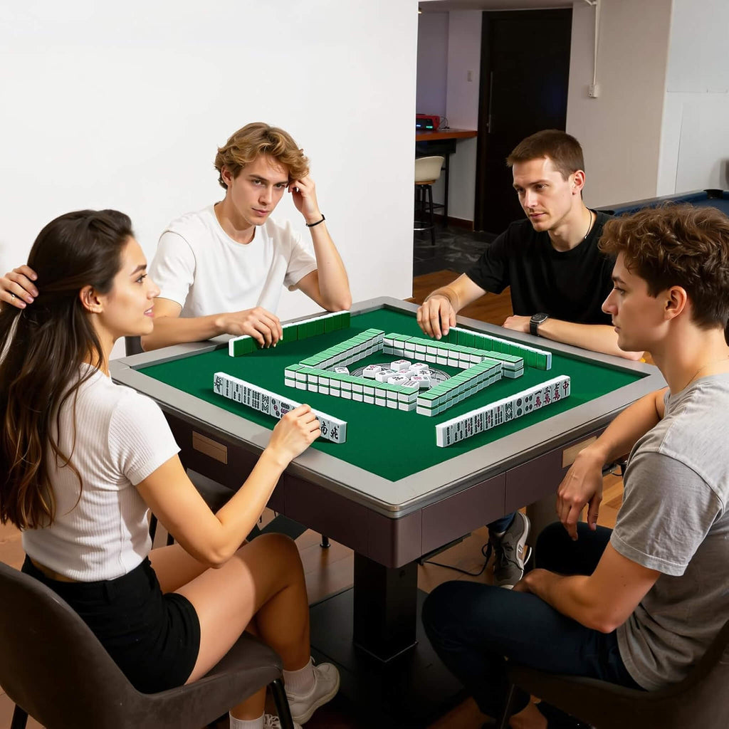 Premium Automatic Foldable Mahjong Table With Wheels And Two Sets Of Tiles (SAK92307) – SAKSBY WHOLESALE, view 2