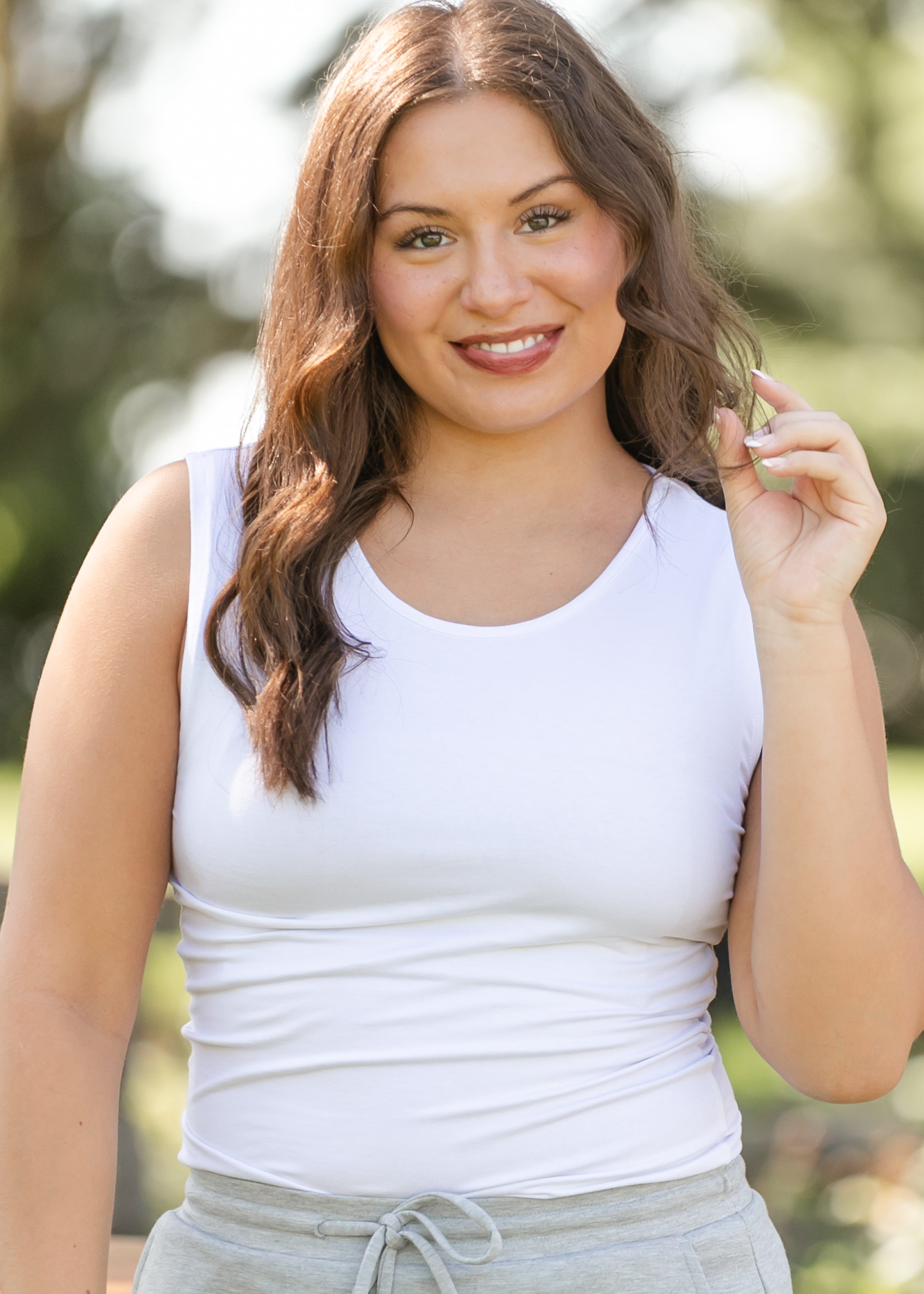 Inherit Co. Premium Basic Layering Tank Top — alternative angle