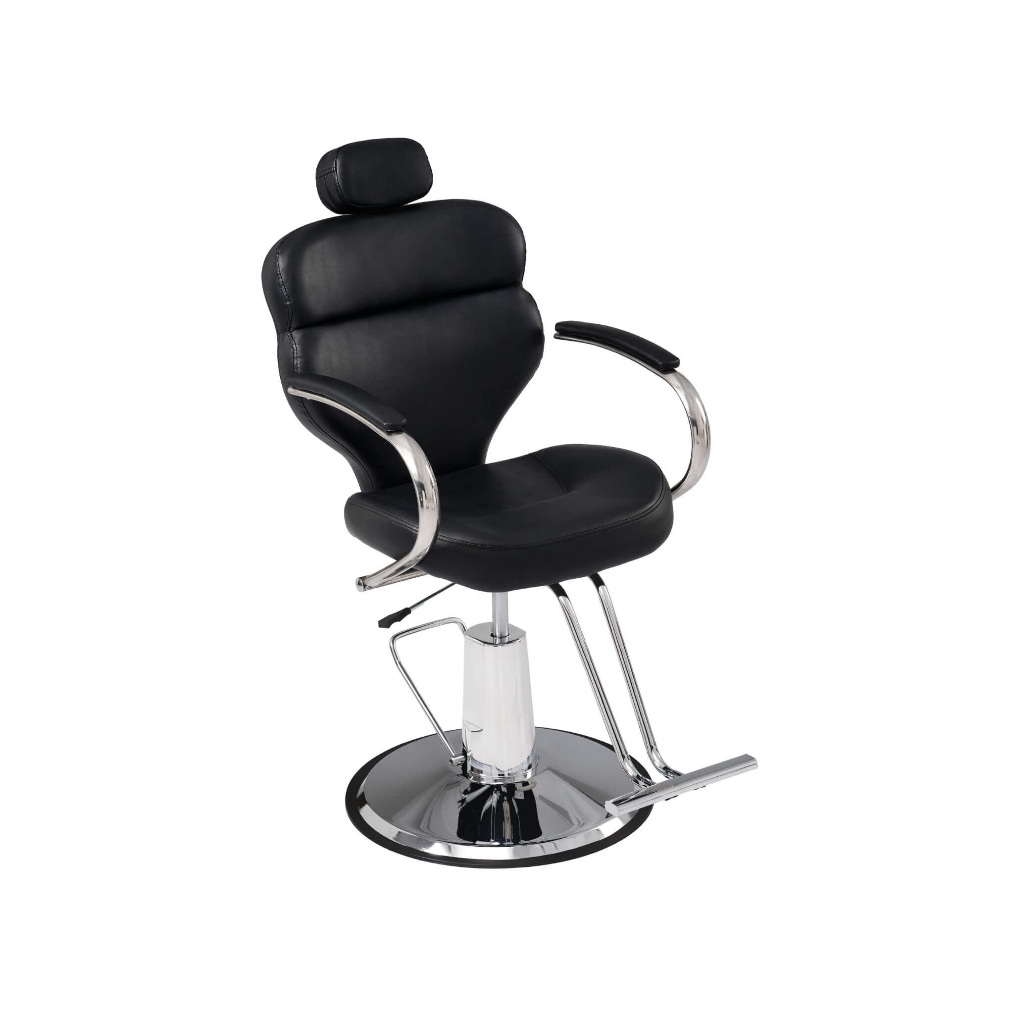 Premium Black PU Leather Reclining Barber Chair With Hydraulic Pump (SAK53892) – SAKSBY WHOLESALE, view 5