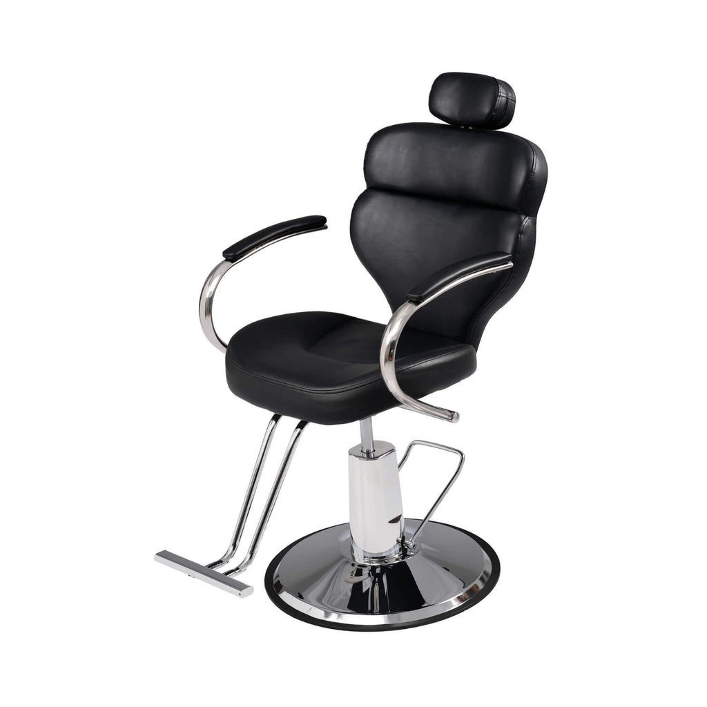 Premium Black PU Leather Reclining Barber Chair With Hydraulic Pump (SAK53892) – SAKSBY WHOLESALE