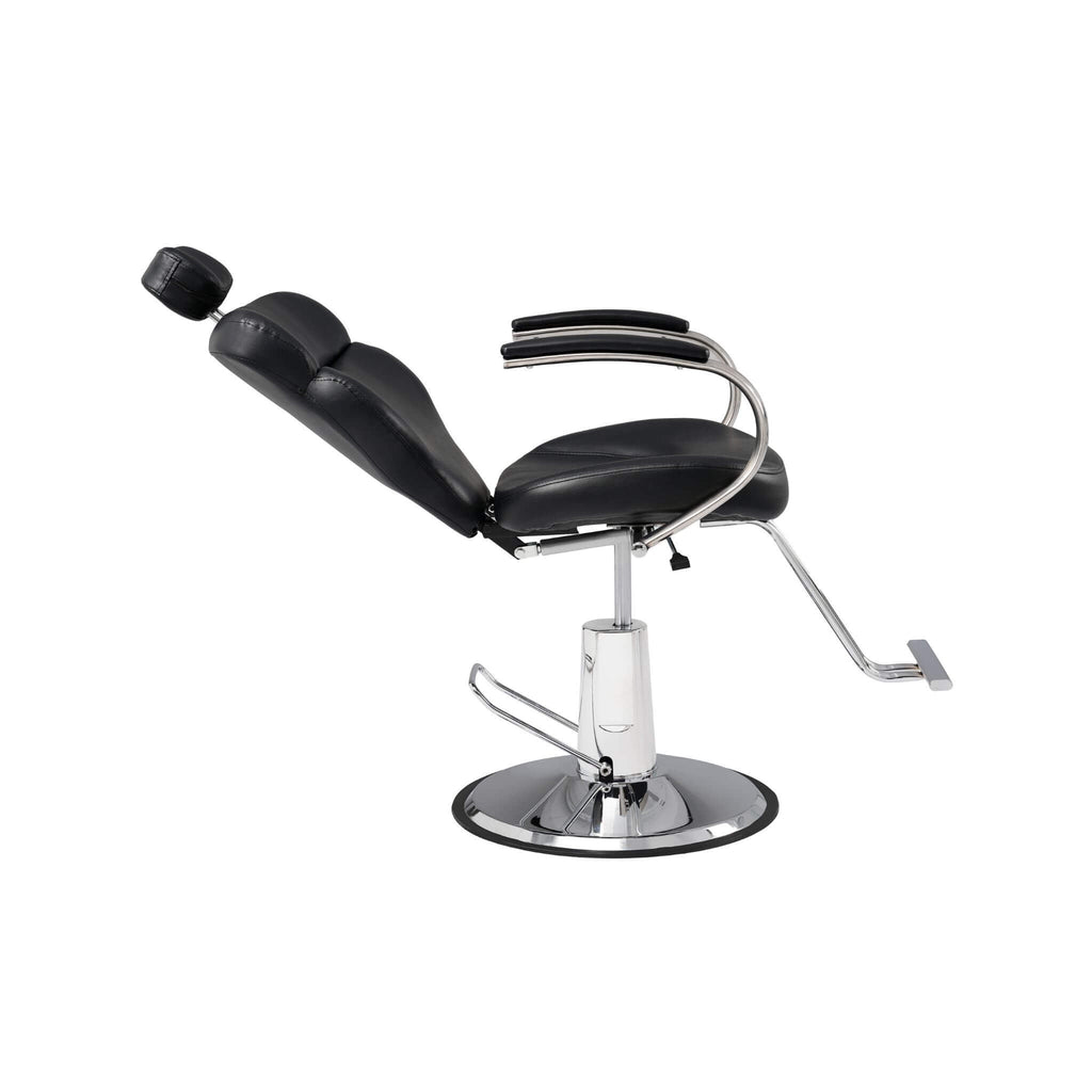 Premium Black PU Leather Reclining Barber Chair With Hydraulic Pump (SAK53892) – SAKSBY WHOLESALE, view 3
