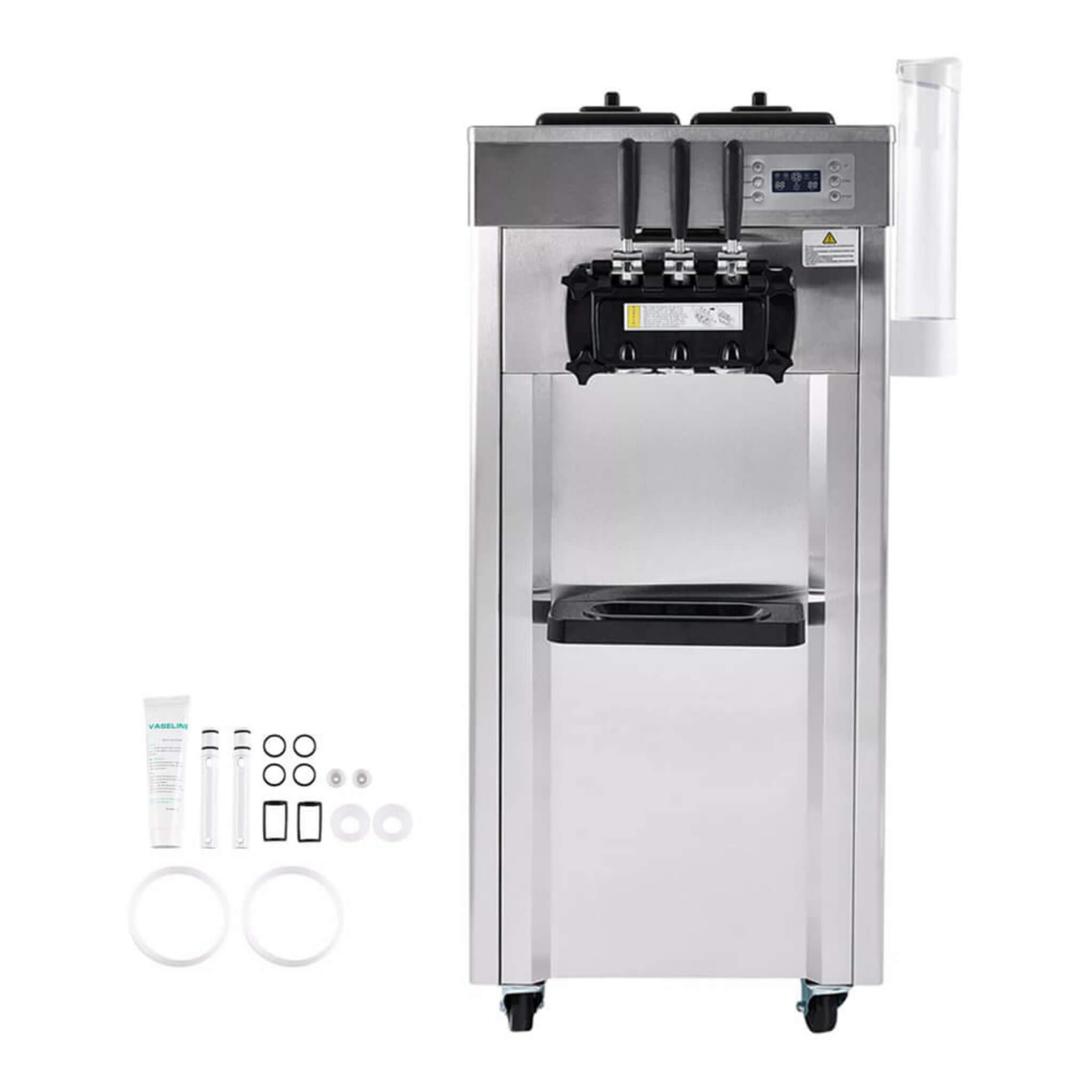 Commercial 21-31 L/H 3-Flavor Freestanding Soft Serve Ice Cream Machine Maker (SAK21874) – SAKSBY WHOLESALE, view 11