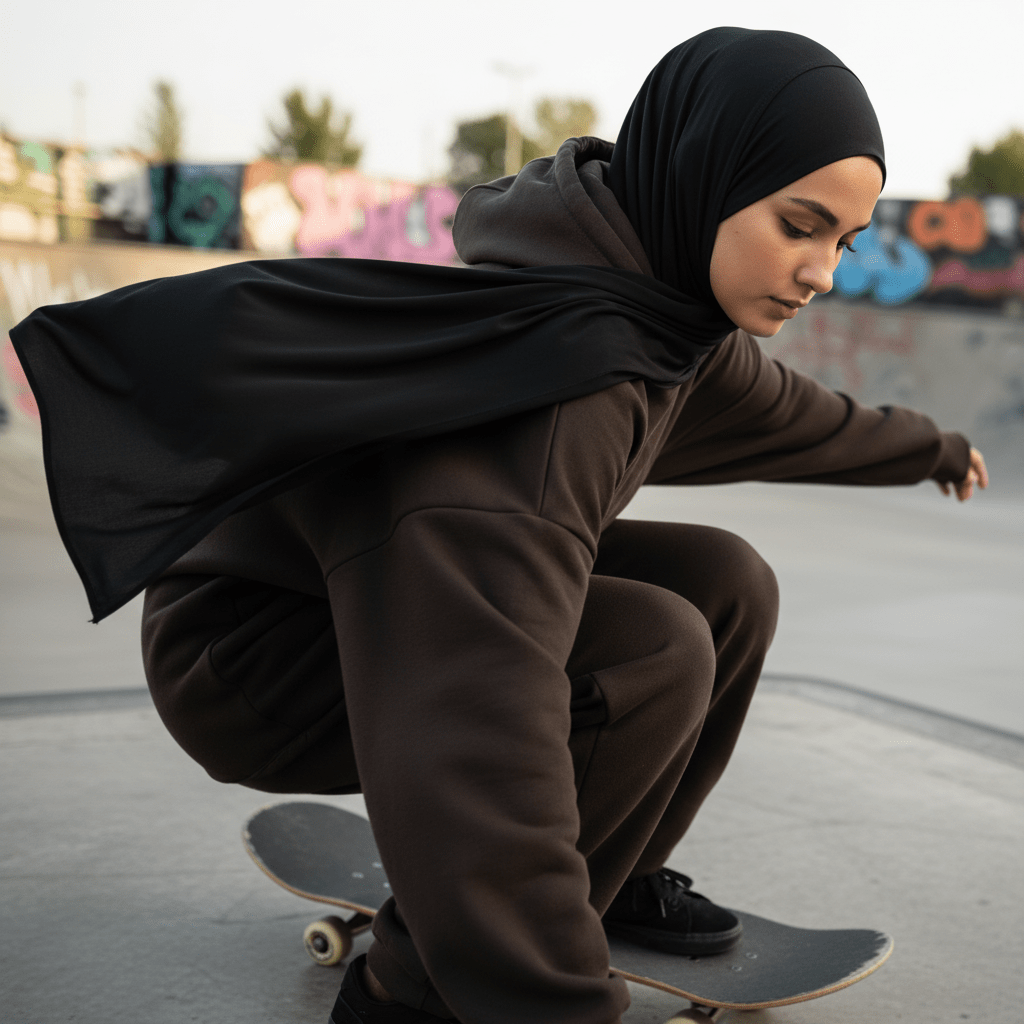 Mariam's Collection Premium Cooling Non-Slip Hijab |  Breathable Sports Hijab (MH196) — detail shot 6