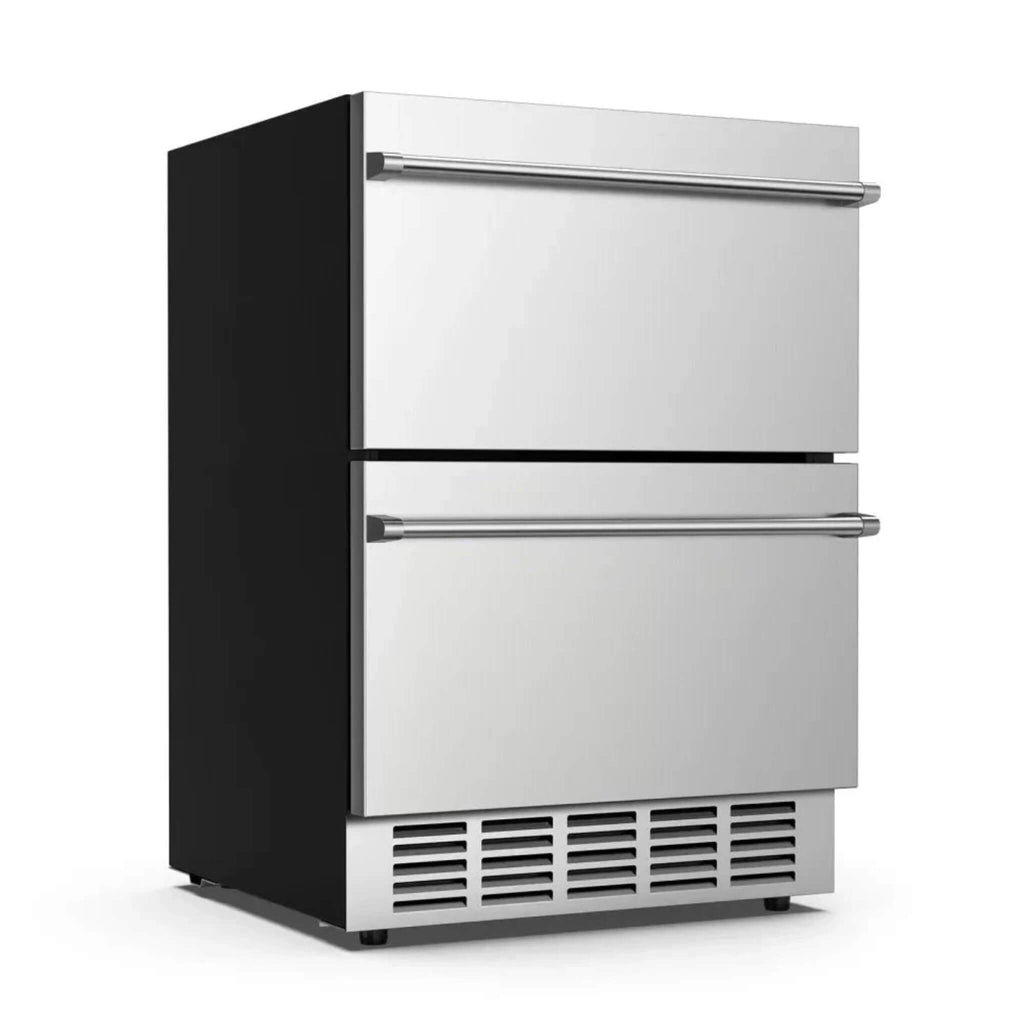 Premium 5.3 Cu.Ft Double Drawer Stainless Steel Built-In Wine Beverage Undercounter Refrigerator (SAK92576) – SAKSBY WHOLESAL