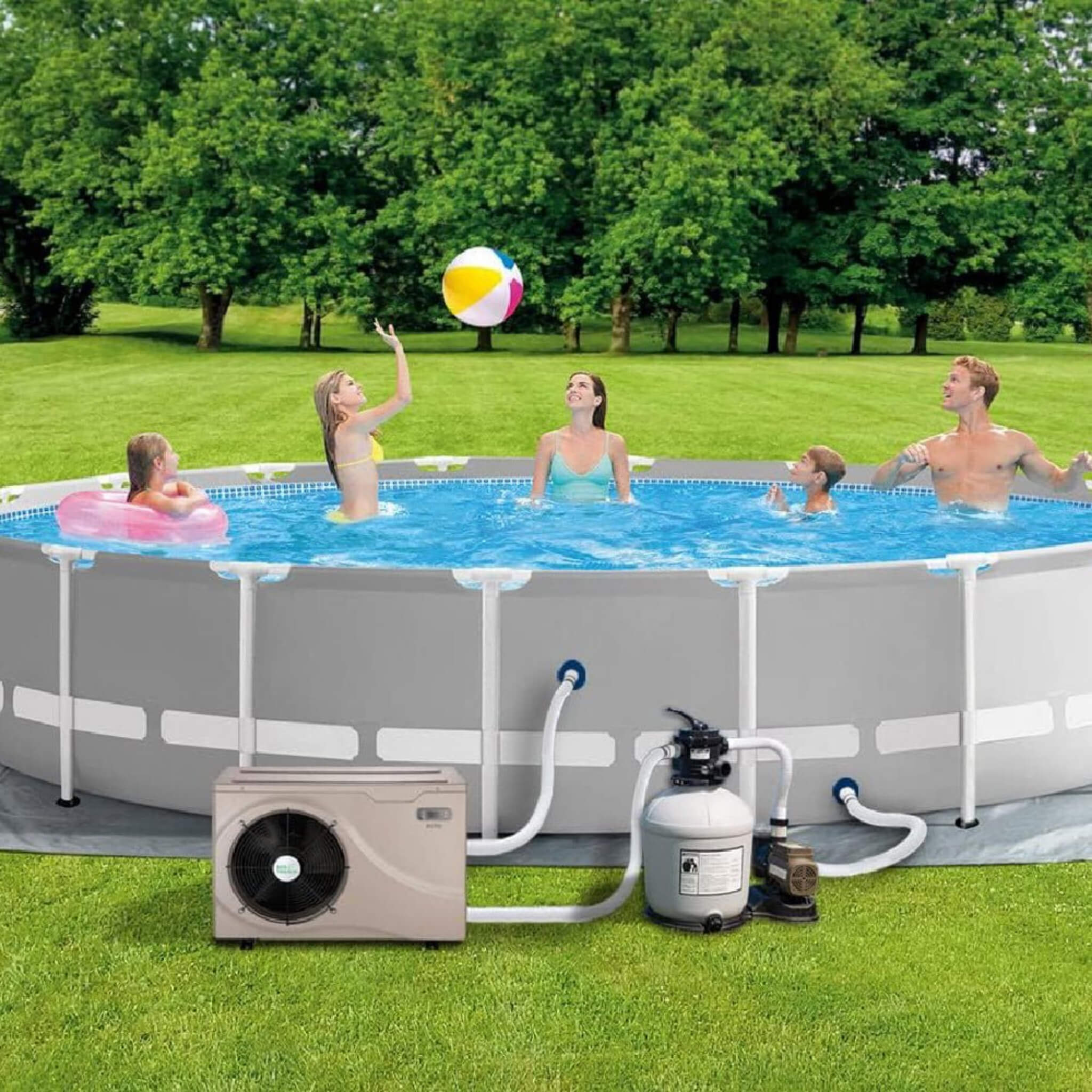 Premium Electric Backyard Swimming Pool Heater Pump For Above And Inground Pools, 6500 Gallons (SAK93571) – SAKSBY WHOLESALE,