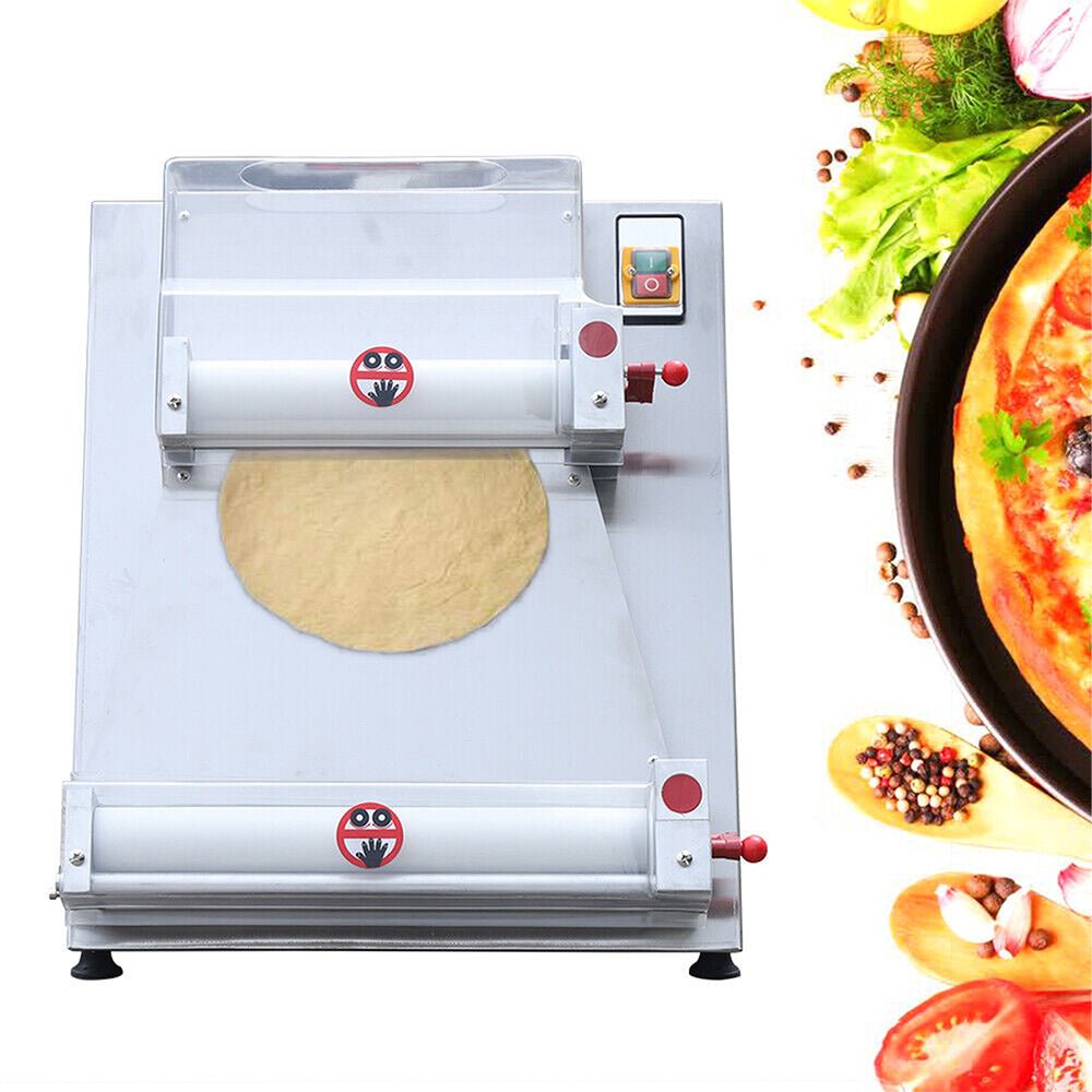 Premium Electric Commercial Pizza Dough Roller Pastry Sheeter Press Machine, 16-Inch (SAK83627) – SAKSBY WHOLESALE, view 3