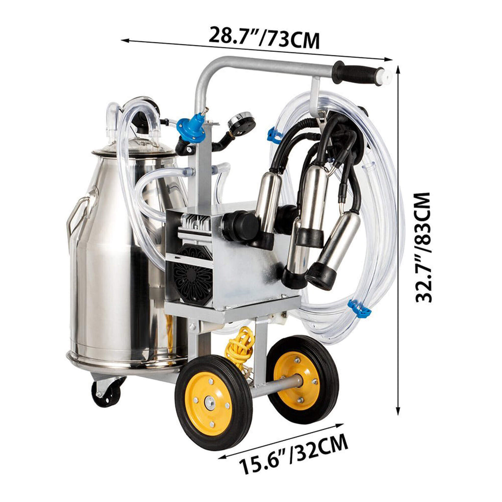 Premium Electric Cow Goat Milking Machine With Milk Bucket, 25L (SAK83260) – SAKSBY WHOLESALE, view 9
