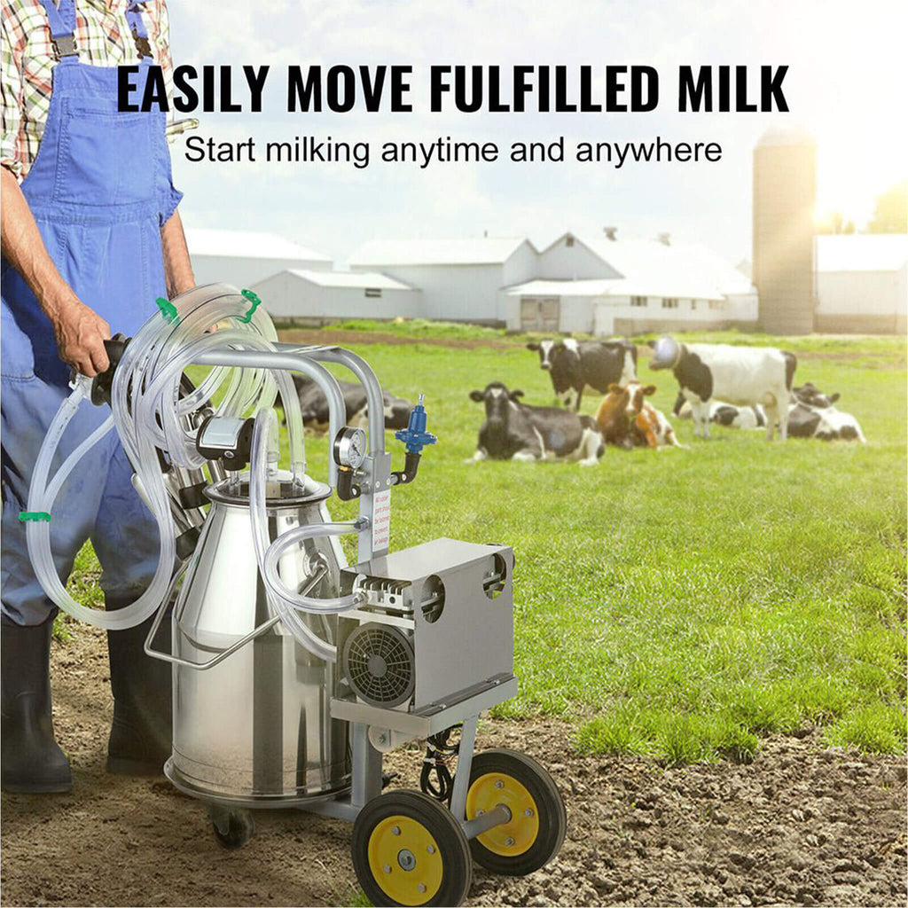 Premium Electric Cow Goat Milking Machine With Milk Bucket, 25L (SAK83260) – SAKSBY WHOLESALE, view 8