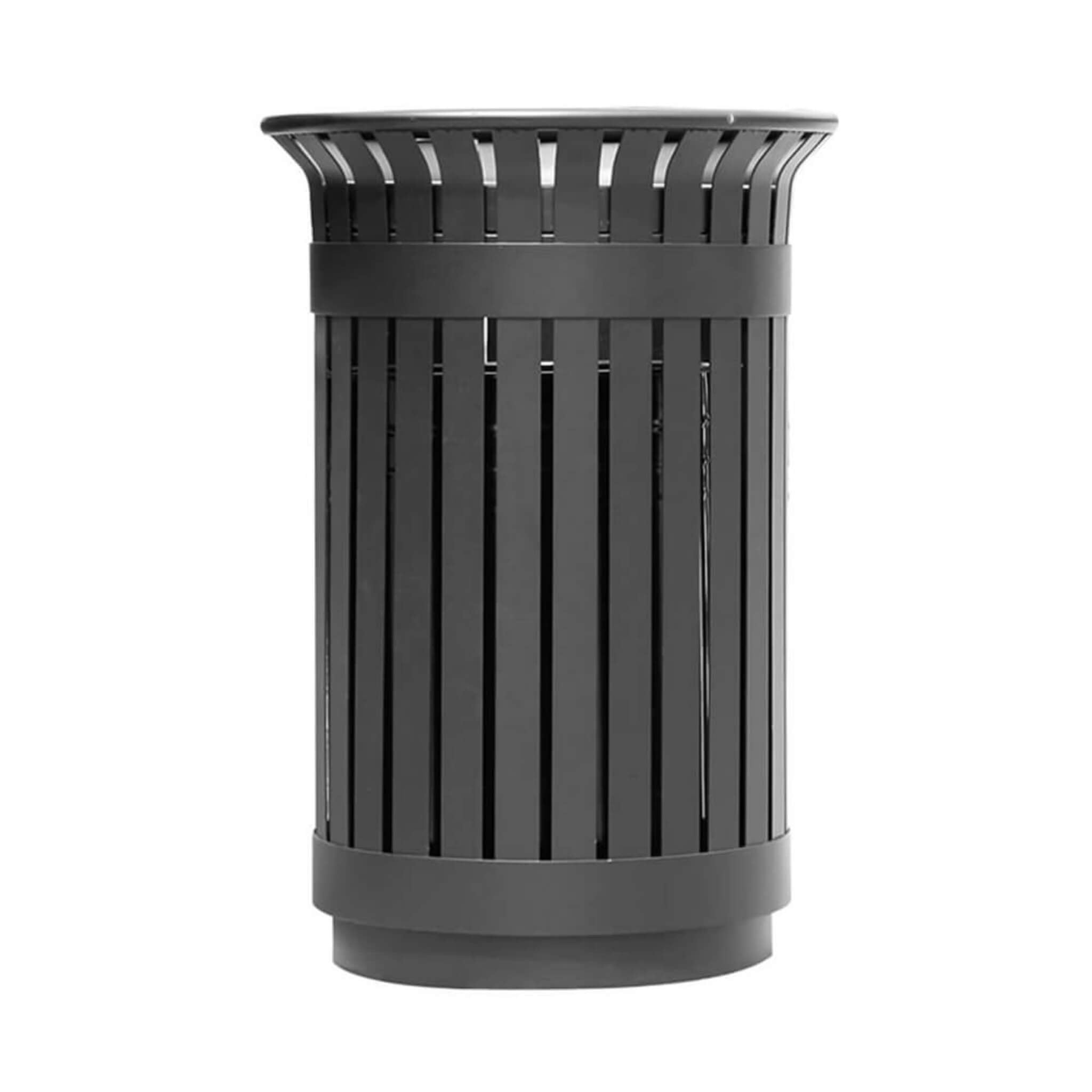Premium Heavy-Duty Extra Large Outdoor Commercial Metal Slat Garbage Trash Can (SAK48591) – SAKSBY WHOLESALE