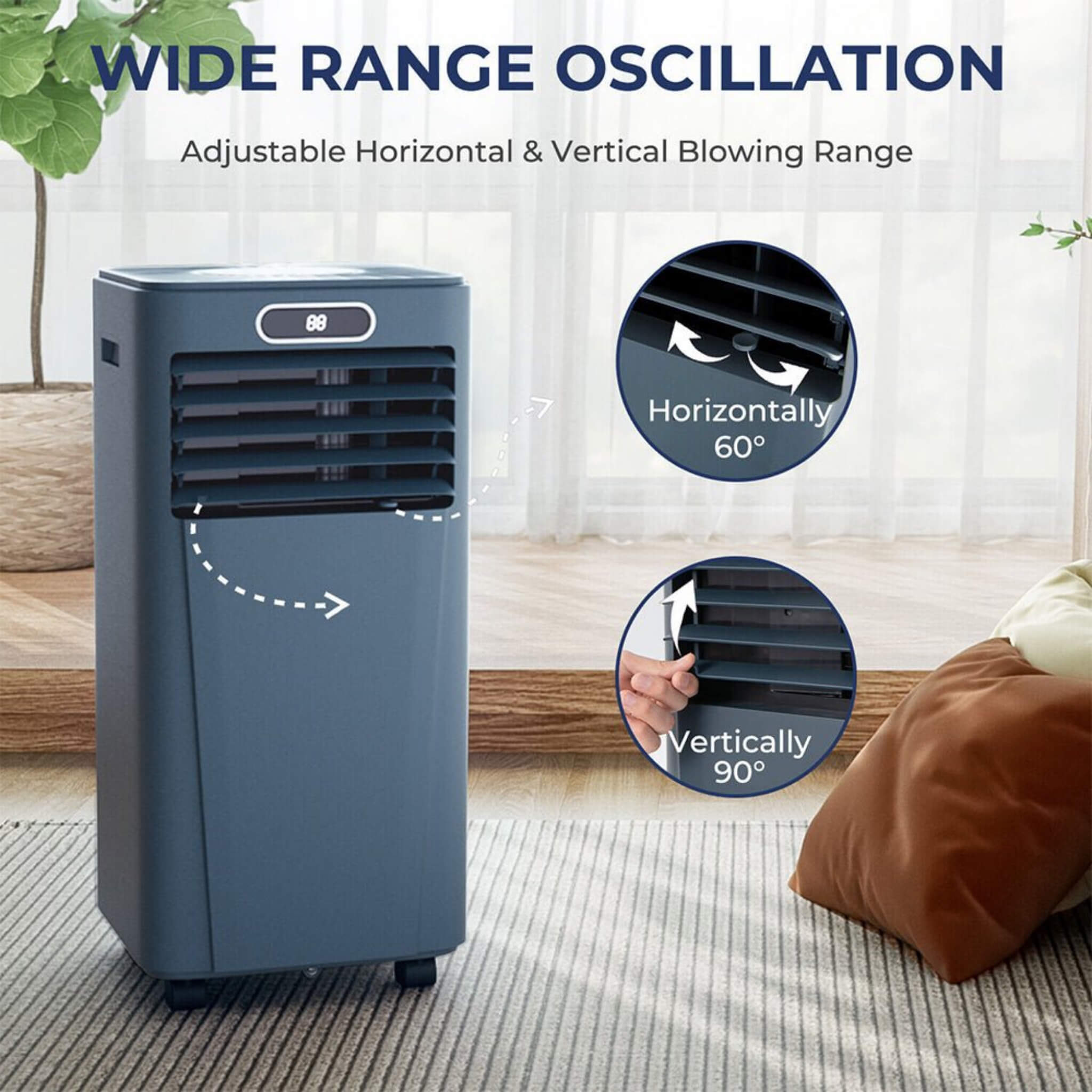 Premium 10K BTU Freestanding AC Unit With Remote Control (SAK41642) – SAKSBY WHOLESALE, view 9