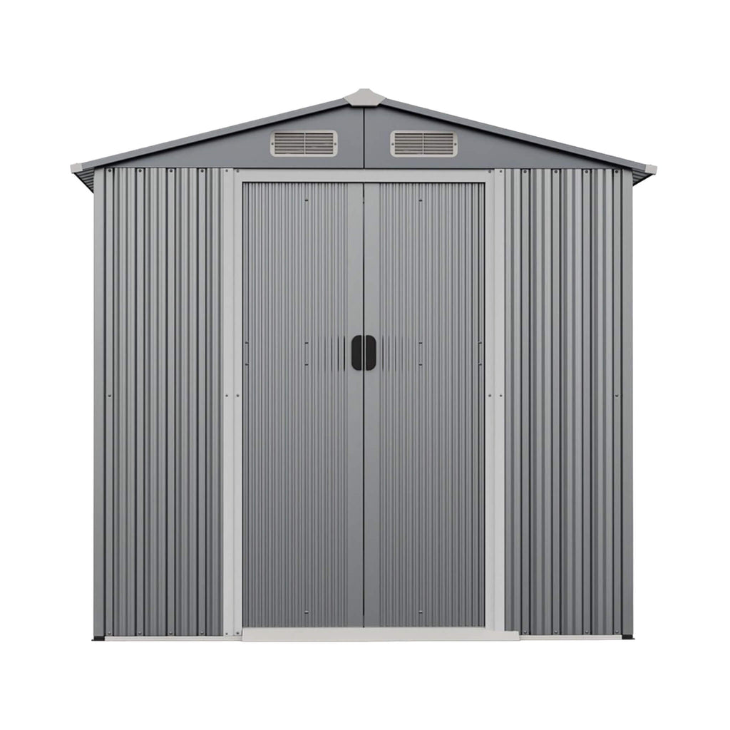 [04X06FT] Alora Premium Garden Galvanized Steel Storage Shed W/ Lockable Sliding Doors (SAK75842) – SAKSBY WHOLESALE, view 11