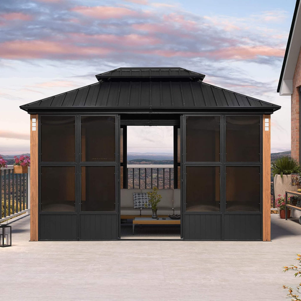 Alora Prestige Premium Hardtop Double Top Outdoor Patio Solarium Sunroom (SAK43078) – SAKSBY WHOLESALE, view 7