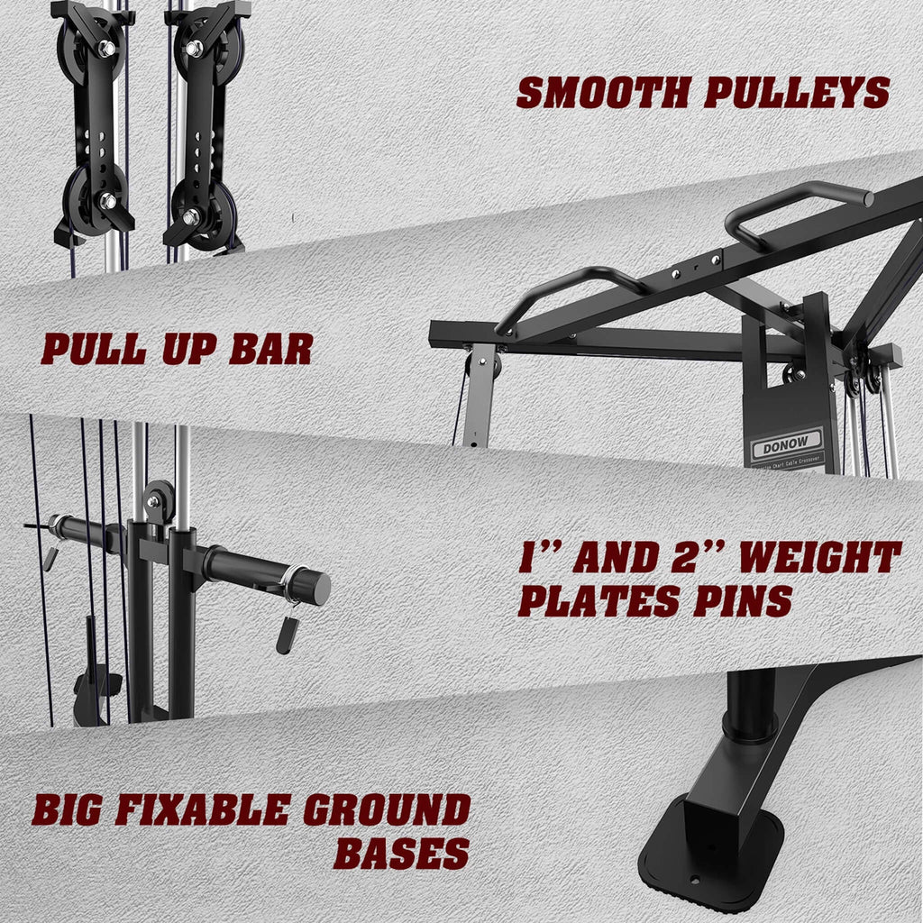 Rovix Premium Home Cable Crossover Full Body Workout Fly Machine, 350LBS (SAK06341) – SAKSBY WHOLESALE, view 3