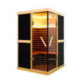 Thermora Helix Premium Large 2-Person V-Shaped FAR Infrared Sauna Room With Double Glass Doors, 1980W (SAK96413) – SAKSBY WHO