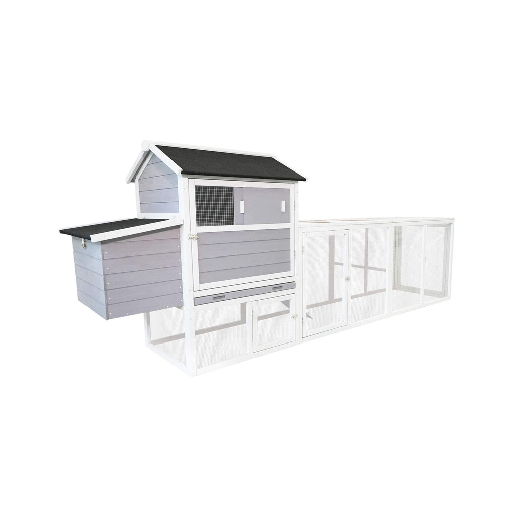 Large Heavy-Duty 113-Inch Outdoor Anti-UV Waterproof Wooden Chicken Coop Hen House (SAK32684) – SAKSBY WHOLESALE, view 5