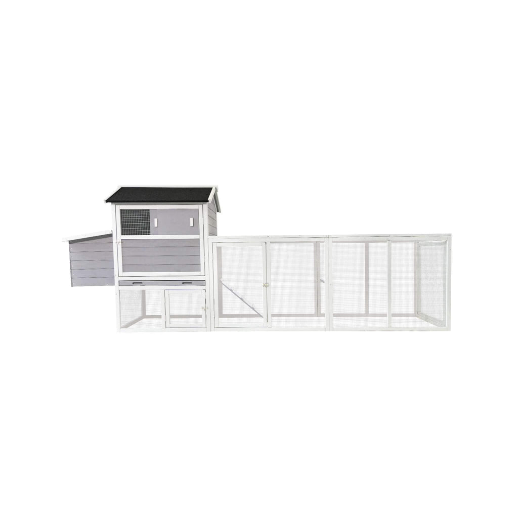 Large Heavy-Duty 113-Inch Outdoor Anti-UV Waterproof Wooden Chicken Coop Hen House (SAK32684) – SAKSBY WHOLESALE