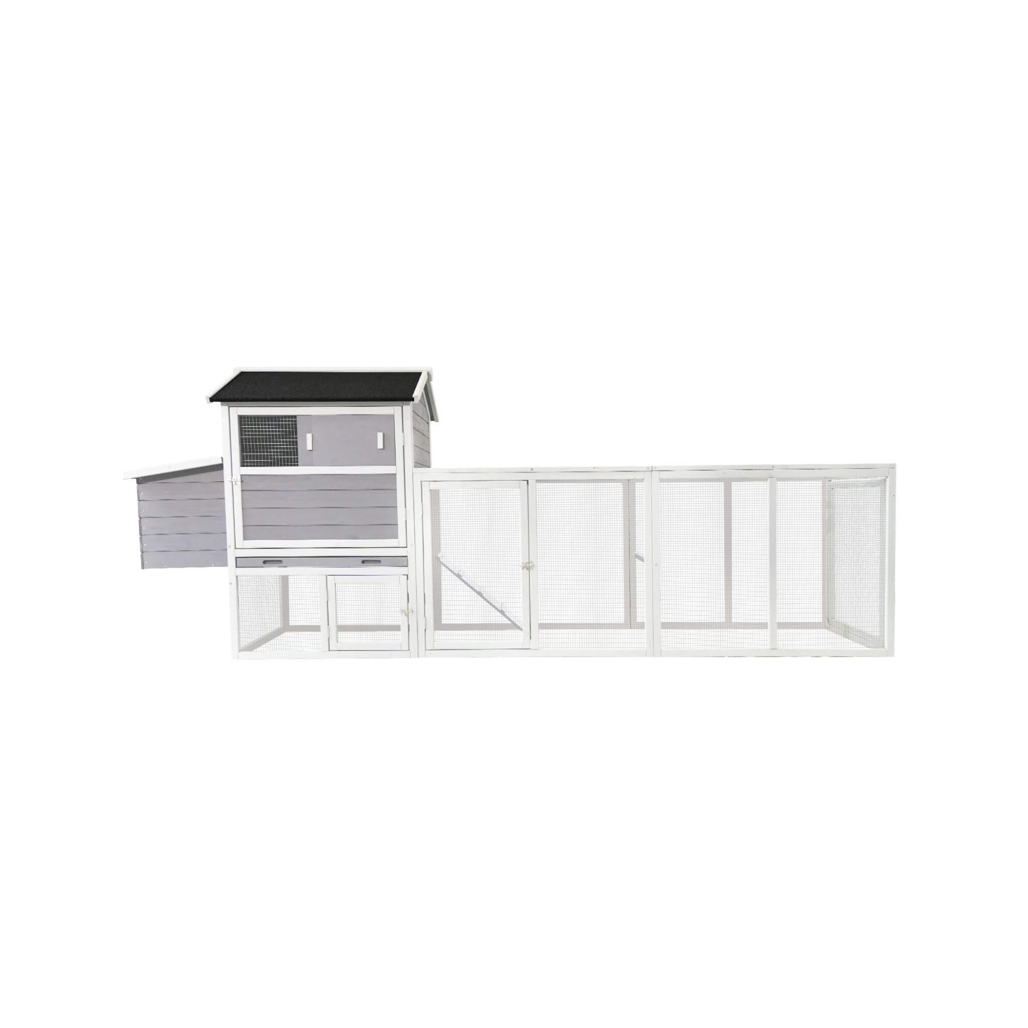 Large Heavy-Duty 113-Inch Outdoor Anti-UV Waterproof Wooden Chicken Coop Hen House (SAK32684) – SAKSBY WHOLESALE