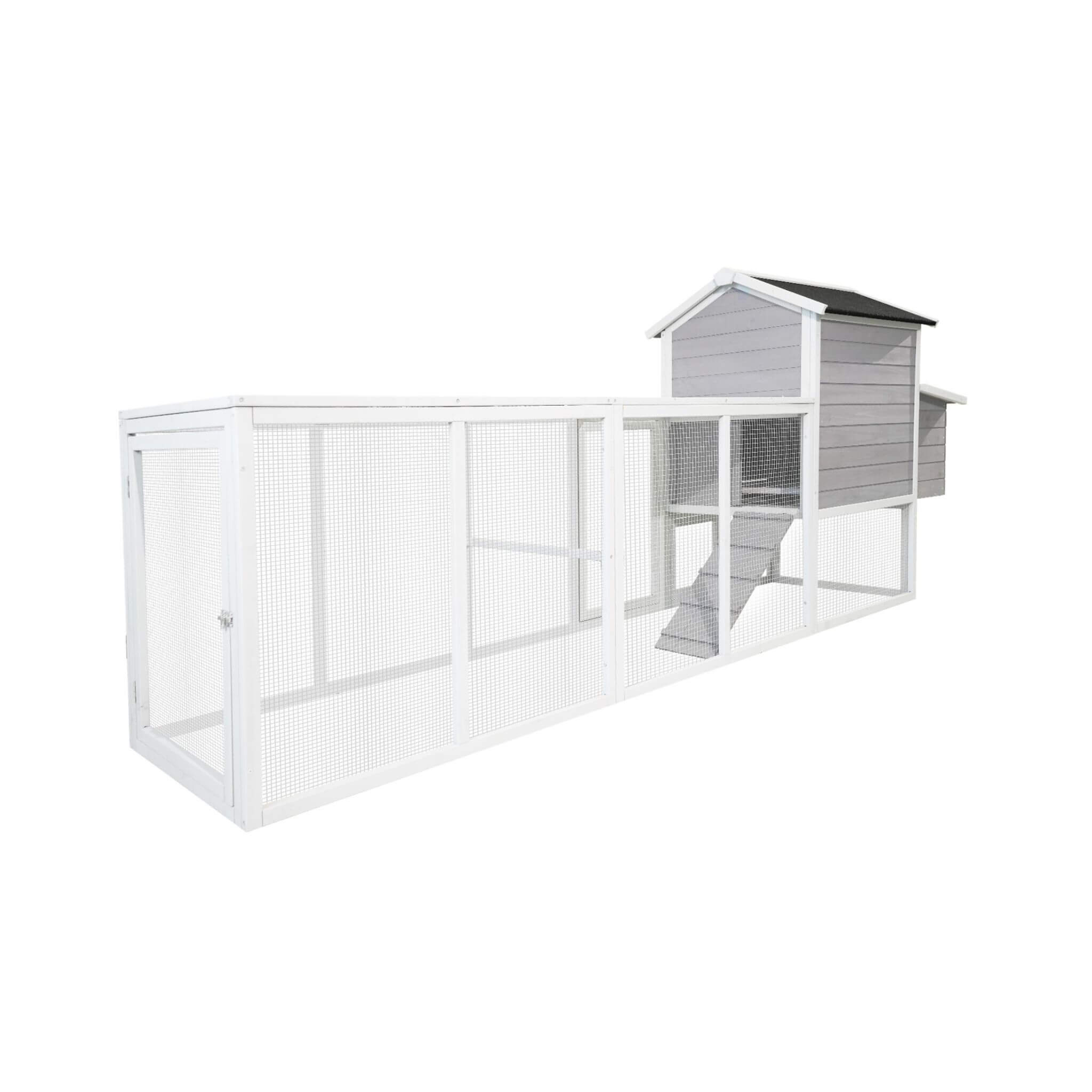 Large Heavy-Duty 113-Inch Outdoor Anti-UV Waterproof Wooden Chicken Coop Hen House (SAK32684) – SAKSBY WHOLESALE, view 3