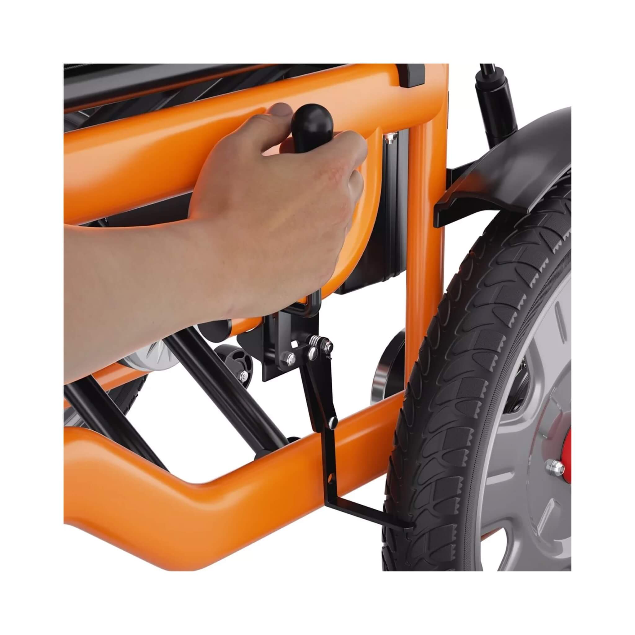 Motivo Premium Lightweight Electric Full Reclining Motorized Foldable Wheelchair (SAK91516) – SAKSBY WHOLESALE, view 18