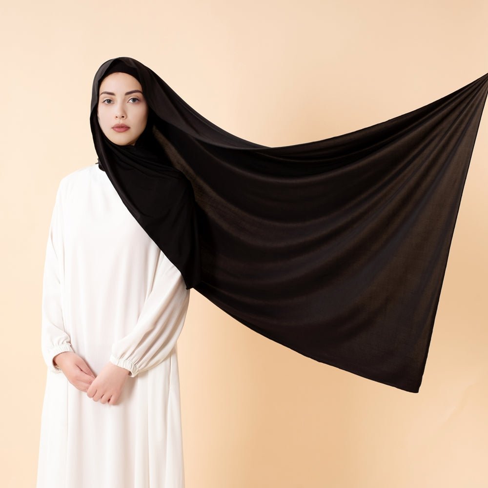 Mariam's Collection Premium Cooling Non-Slip Hijab |  Breathable Sports Hijab (MH196) — product on model