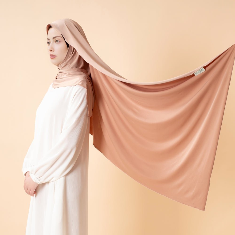 Mariam's Collection Premium Cooling Non-Slip Hijab |  Breathable Sports Hijab (MH196) — detail close-up