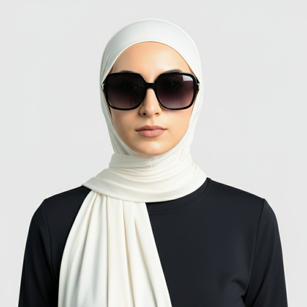 Mariam's Collection Premium Cooling Non-Slip Hijab |  Breathable Sports Hijab (MH196) — comparison shot