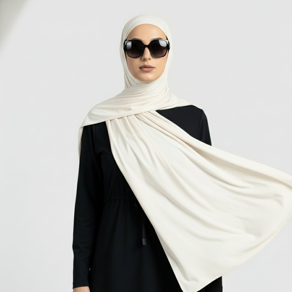Mariam's Collection Premium Cooling Non-Slip Hijab |  Breathable Sports Hijab (MH196) — construction detail