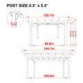 Alora Premium Outdoor Cedar Wood Pergola With Slatted Roof (SAK87024) – SAKSBY WHOLESALE, view 10