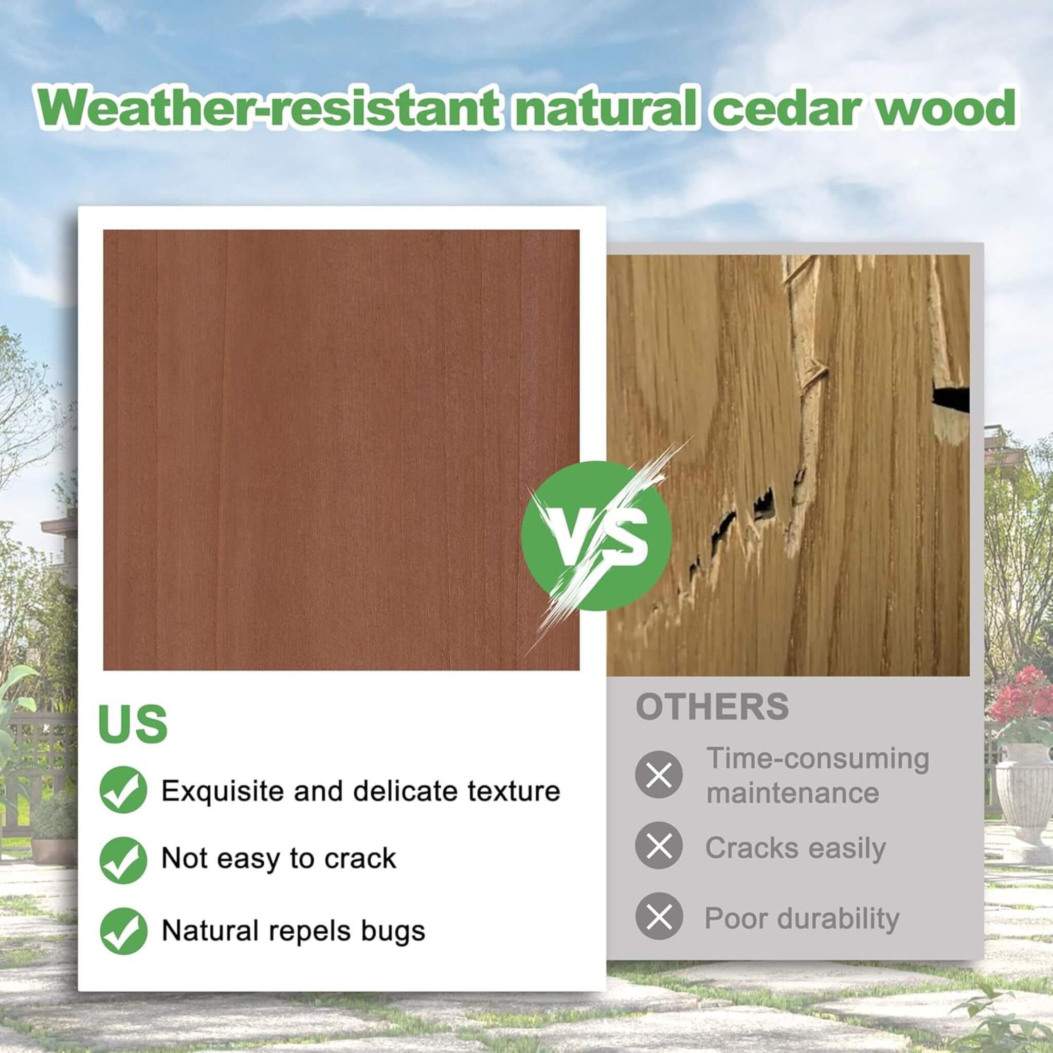 Alora Premium Outdoor Cedar Wood Pergola With Slatted Roof (SAK87024) – SAKSBY WHOLESALE, view 3