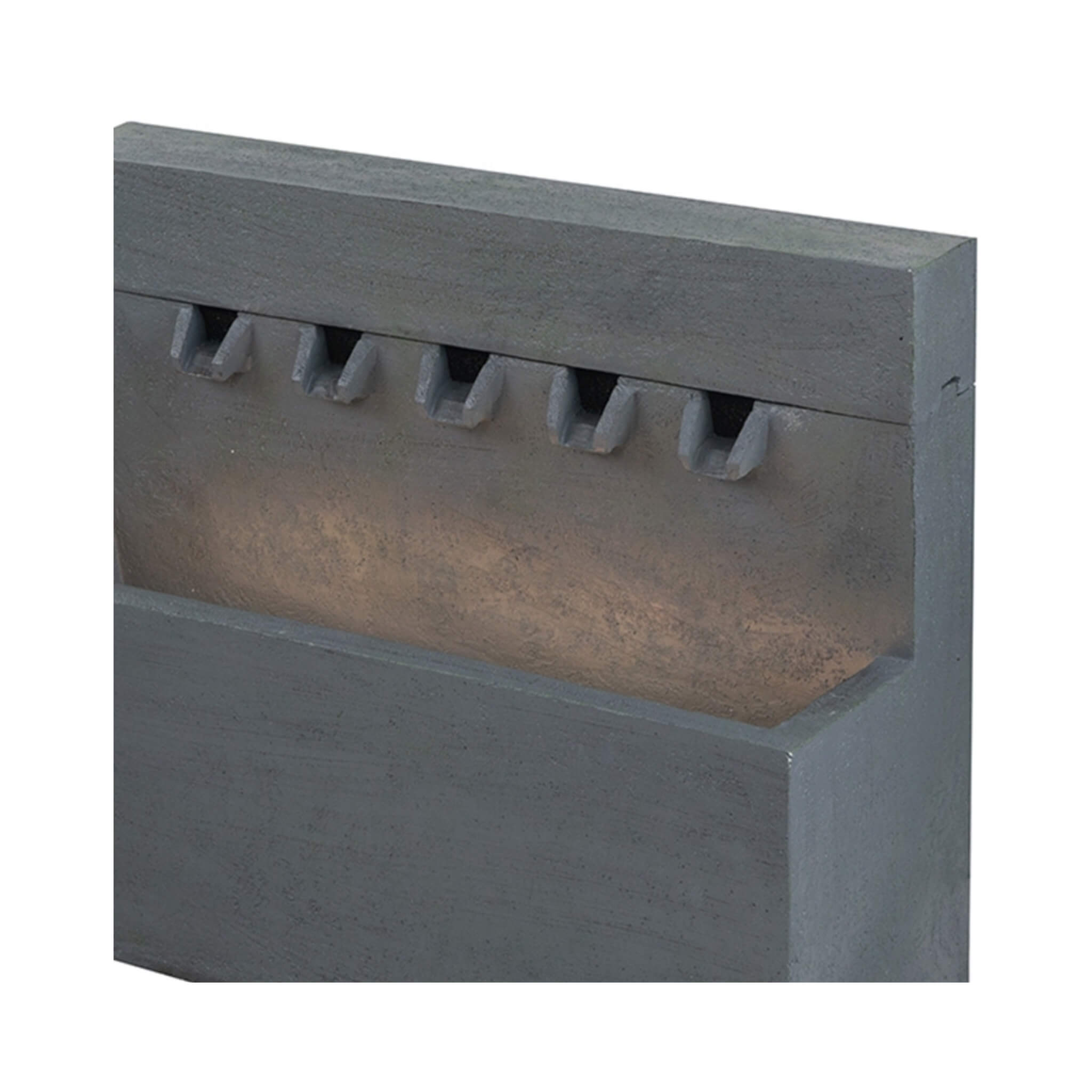 Alora Premium Outdoor Contemporary Modern Rectanglar Decorative Water Fountain, Gray (SAK09215) – SAKSBY WHOLESALE, view 5