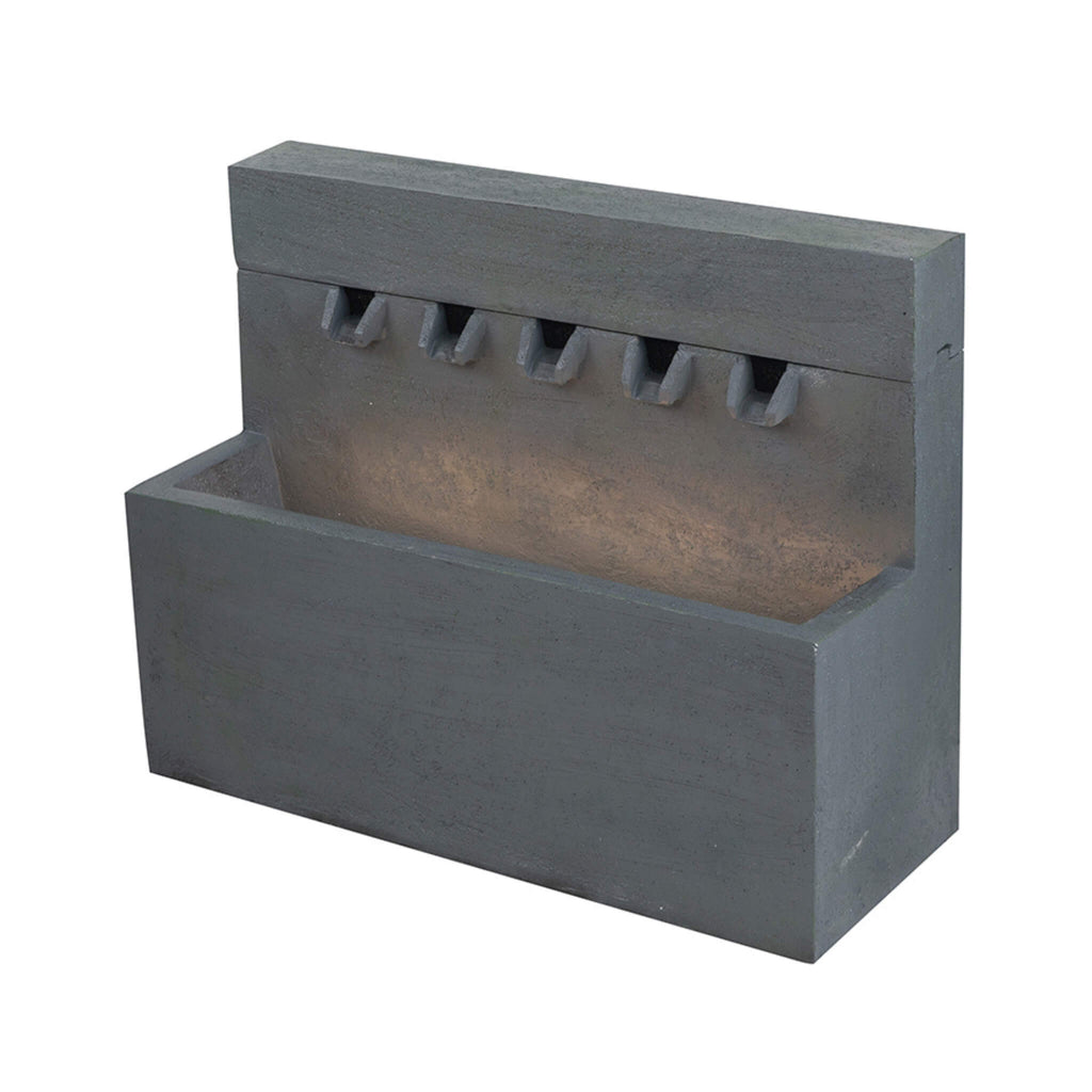 Alora Premium Outdoor Contemporary Modern Rectanglar Decorative Water Fountain, Gray (SAK09215) – SAKSBY WHOLESALE, view 7